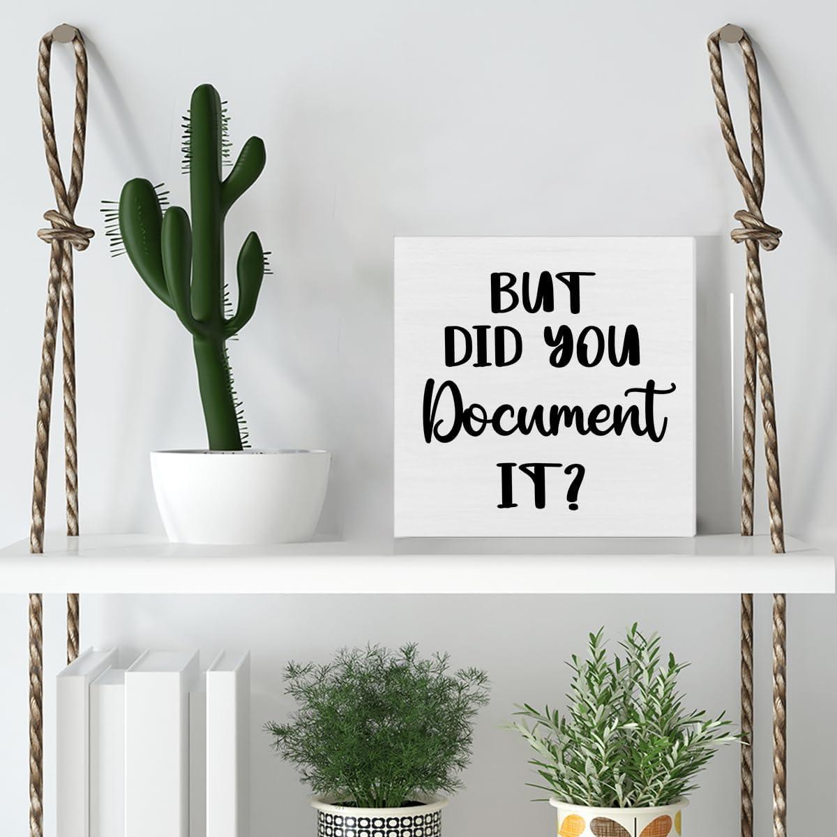 Cartel de Madera Decorativa Wrpdrim 12.7 x 12.7 cm Oficina