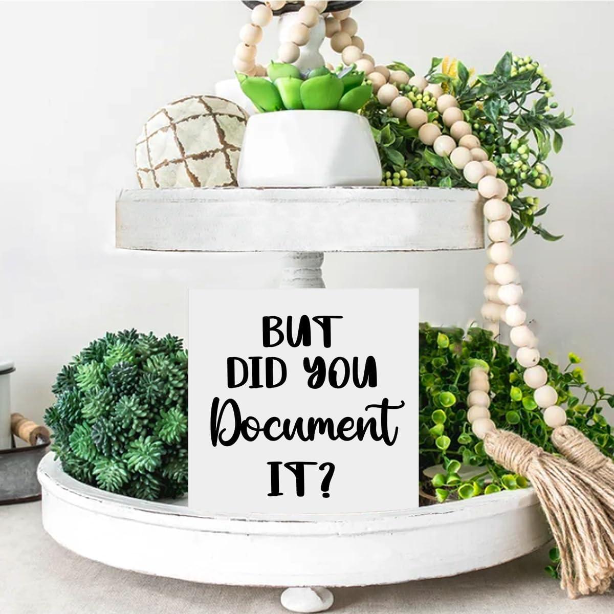 Cartel de Madera Decorativa Wrpdrim 12.7 x 12.7 cm Oficina