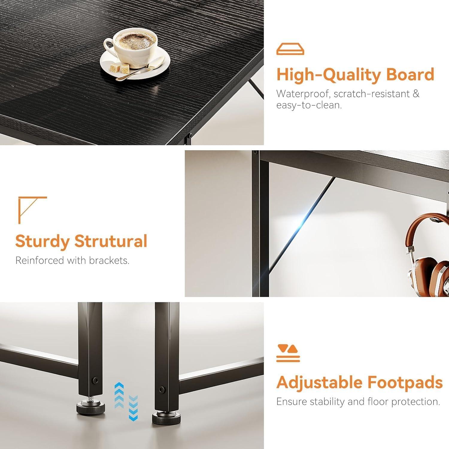 Escritorio Casaottima 120 cm con Cajones de Tela y Archivador