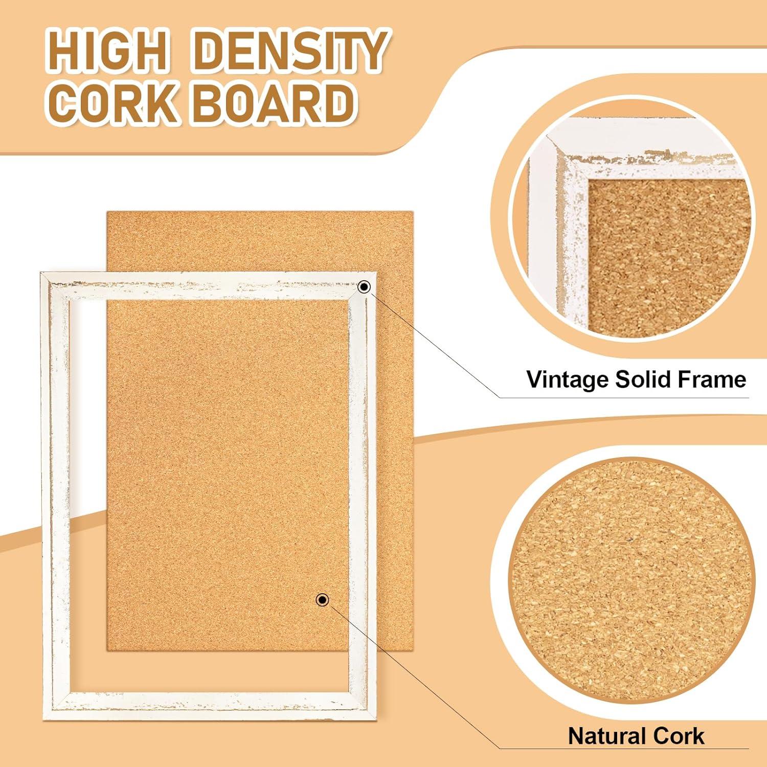 Tablero de Corcho Blanco DOLLAR BOSS 60.96x45.72 cm con Marco