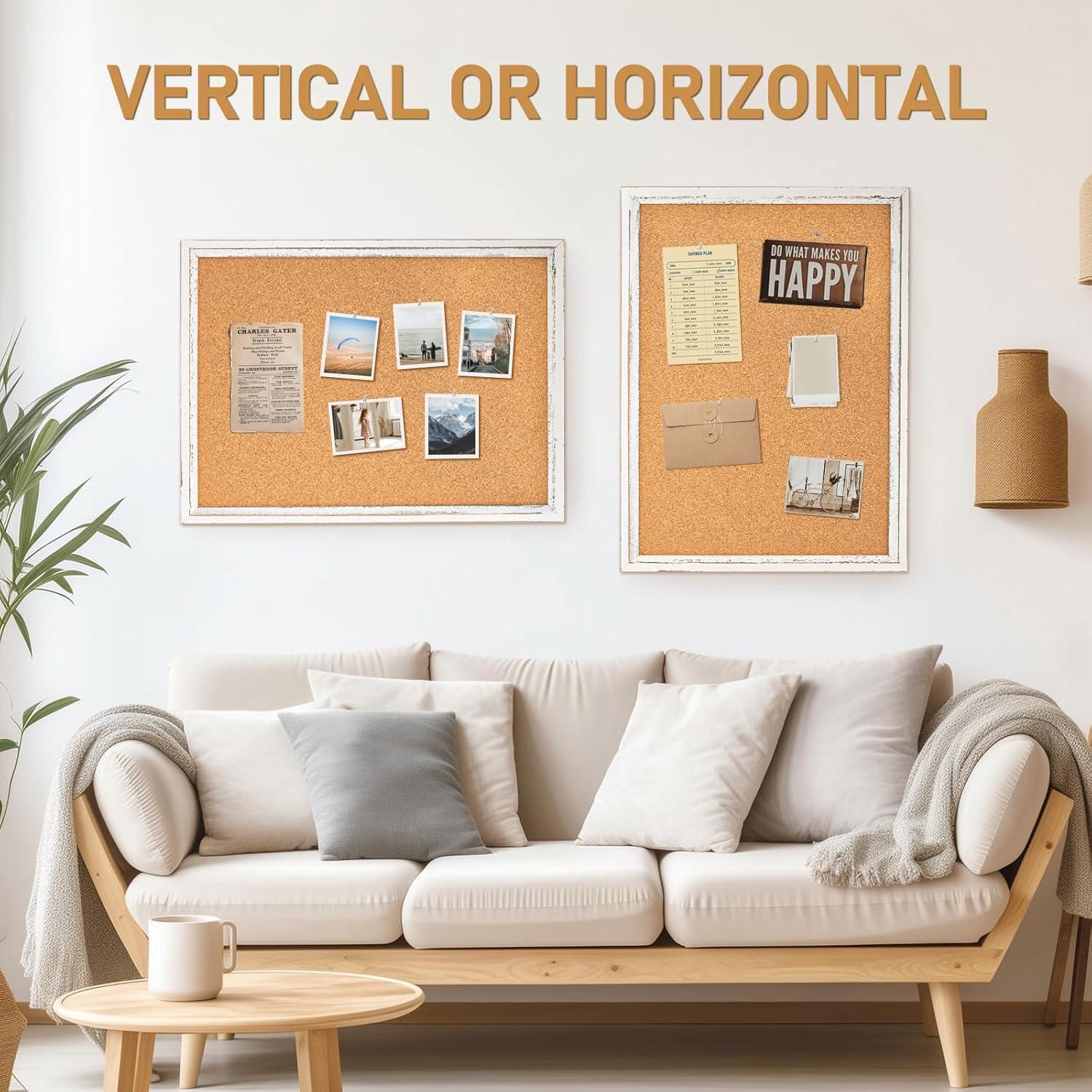 Tablero de Corcho Blanco DOLLAR BOSS 60.96x45.72 cm con Marco