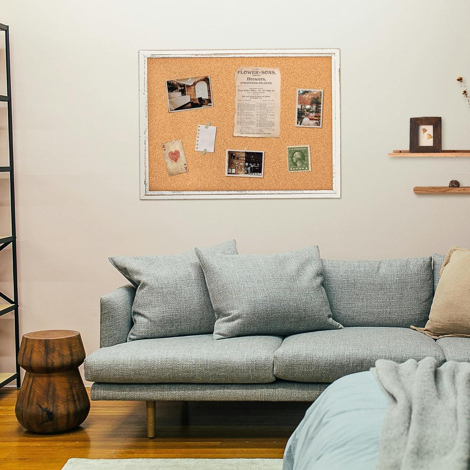 Tablero de Corcho Blanco DOLLAR BOSS 60.96x45.72 cm con Marco