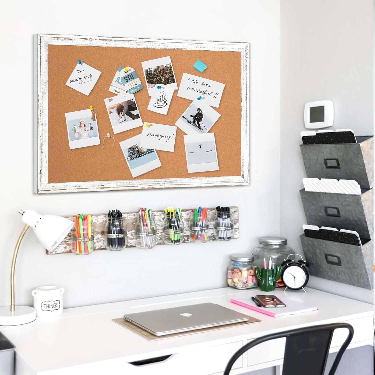 Tablero de Corcho Blanco DOLLAR BOSS 60.96x45.72 cm con Marco