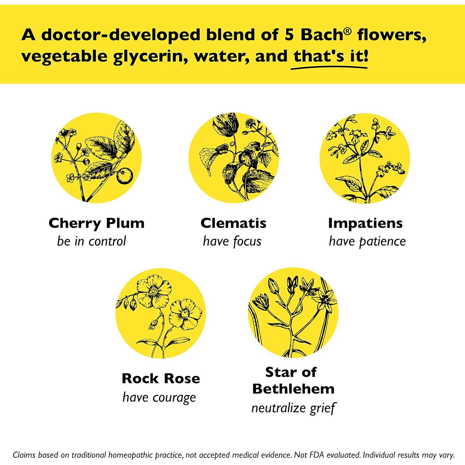 Bach Rescue Remedy Gotas 10mL - Alivio Natural Estrés Vegano