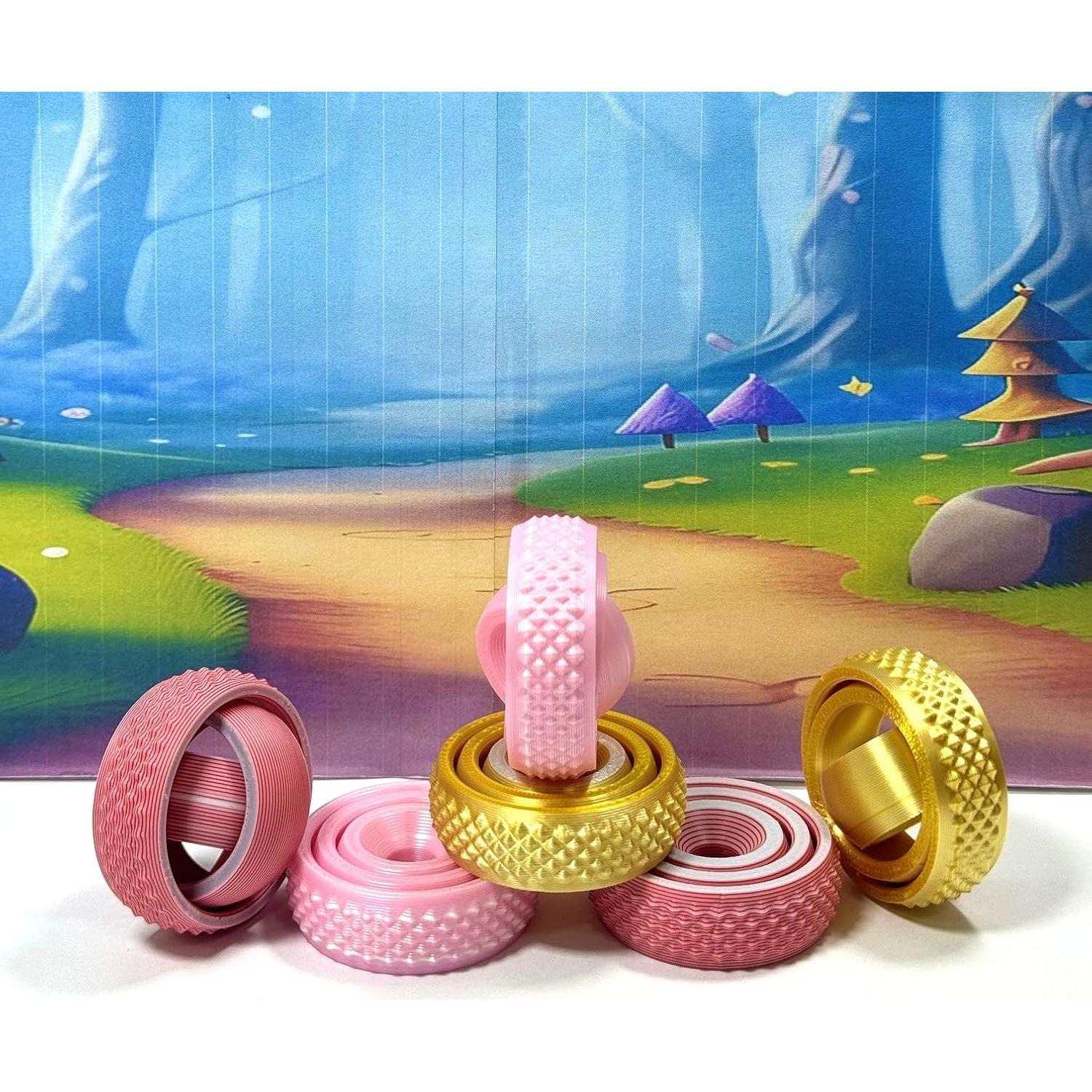 Giroscopio Antiestrés NOHO3D 6 Pcs - Spinner Colorido para Adultos