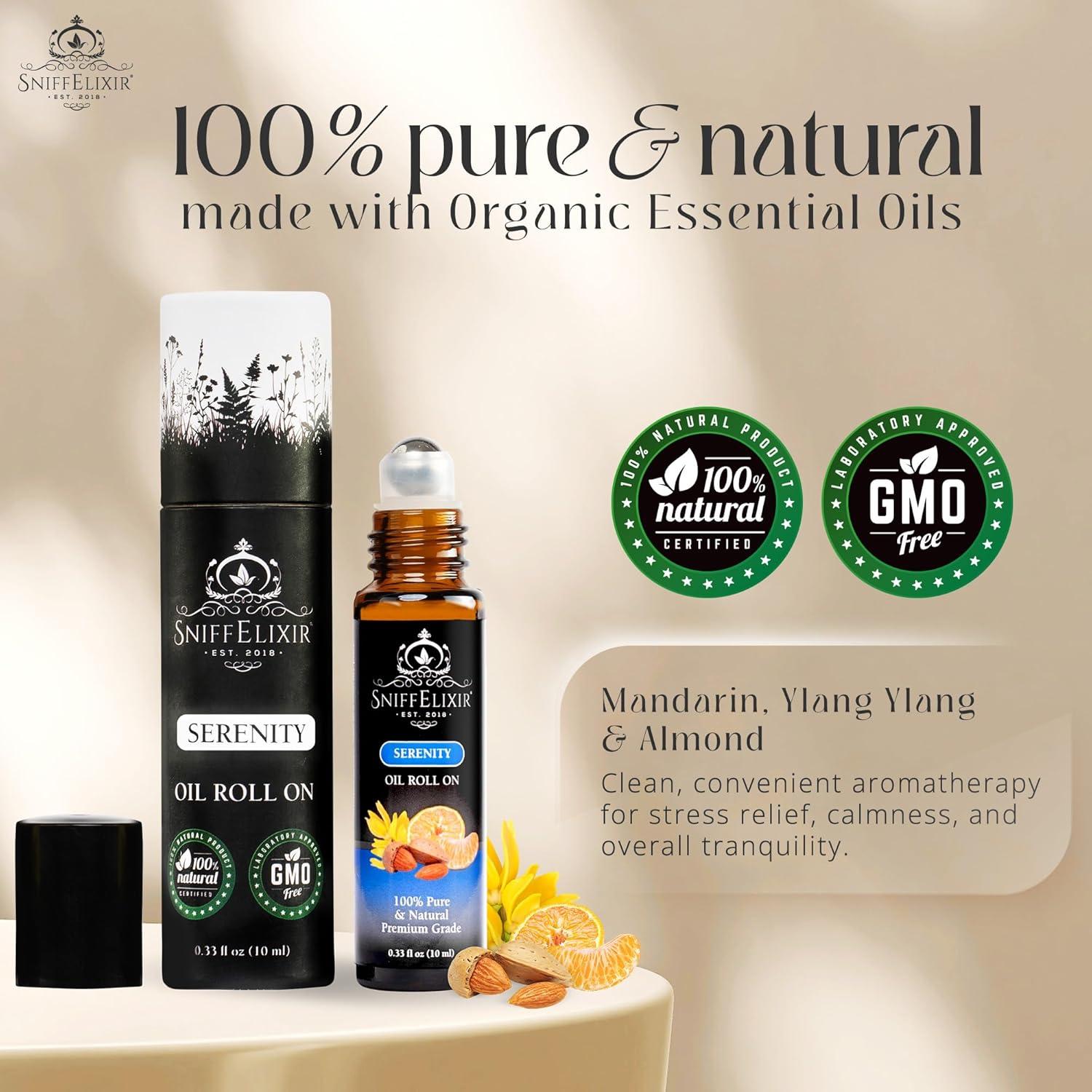 Roll On Aceite Esencial Serenity 10ml SniffElixir - Calmante Natural