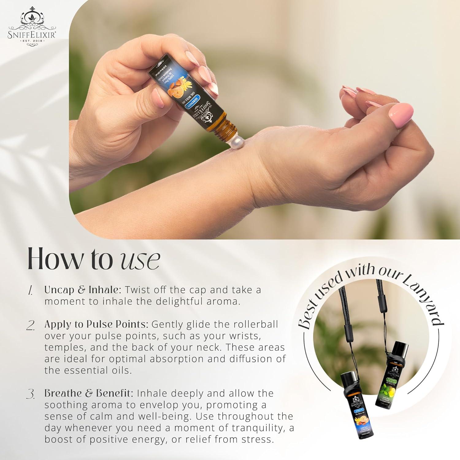 Roll On Aceite Esencial Serenity 10ml SniffElixir - Calmante Natural