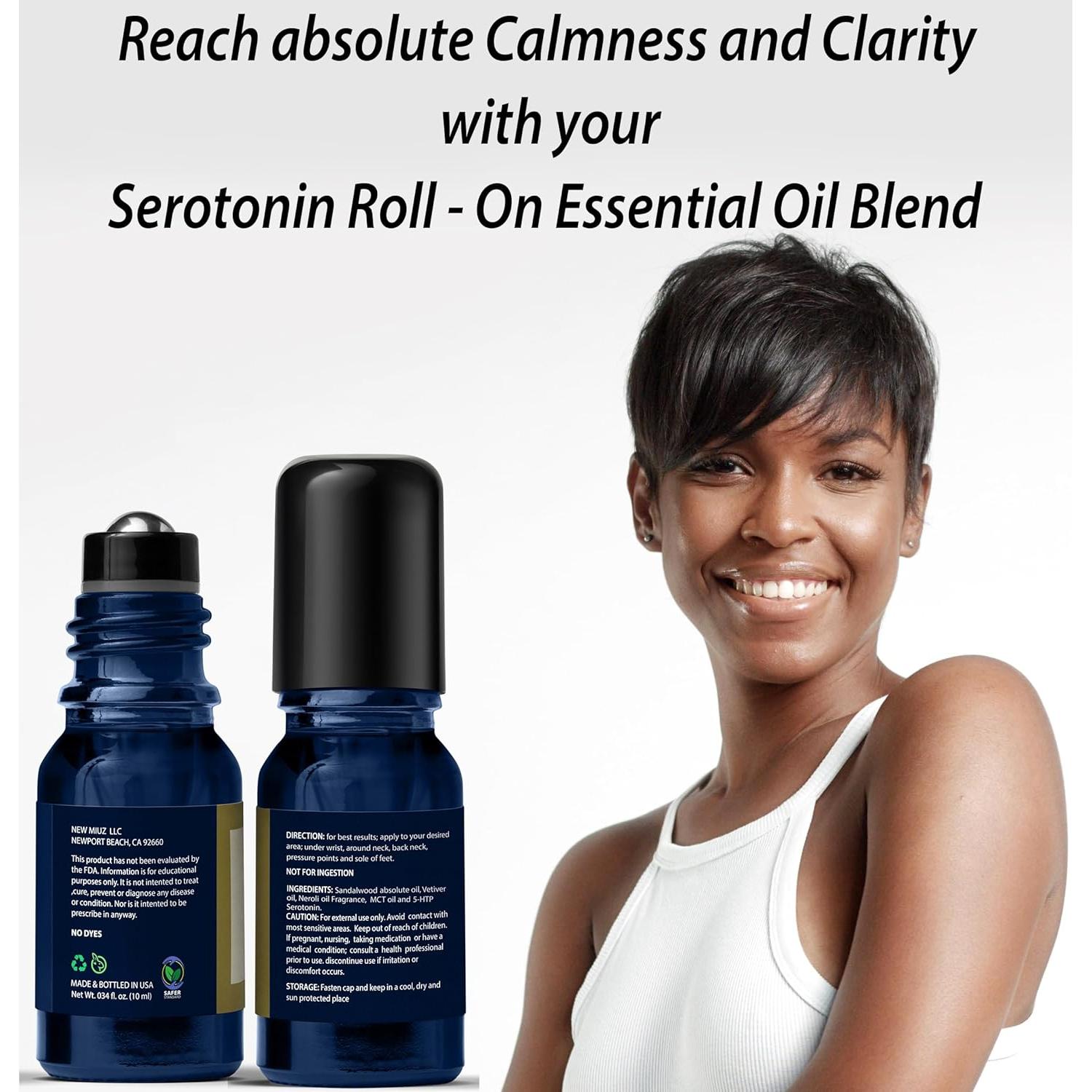 Roll On Calmante Aceite Esencial Alivio Estrés Sándalo Vetiver 10ml