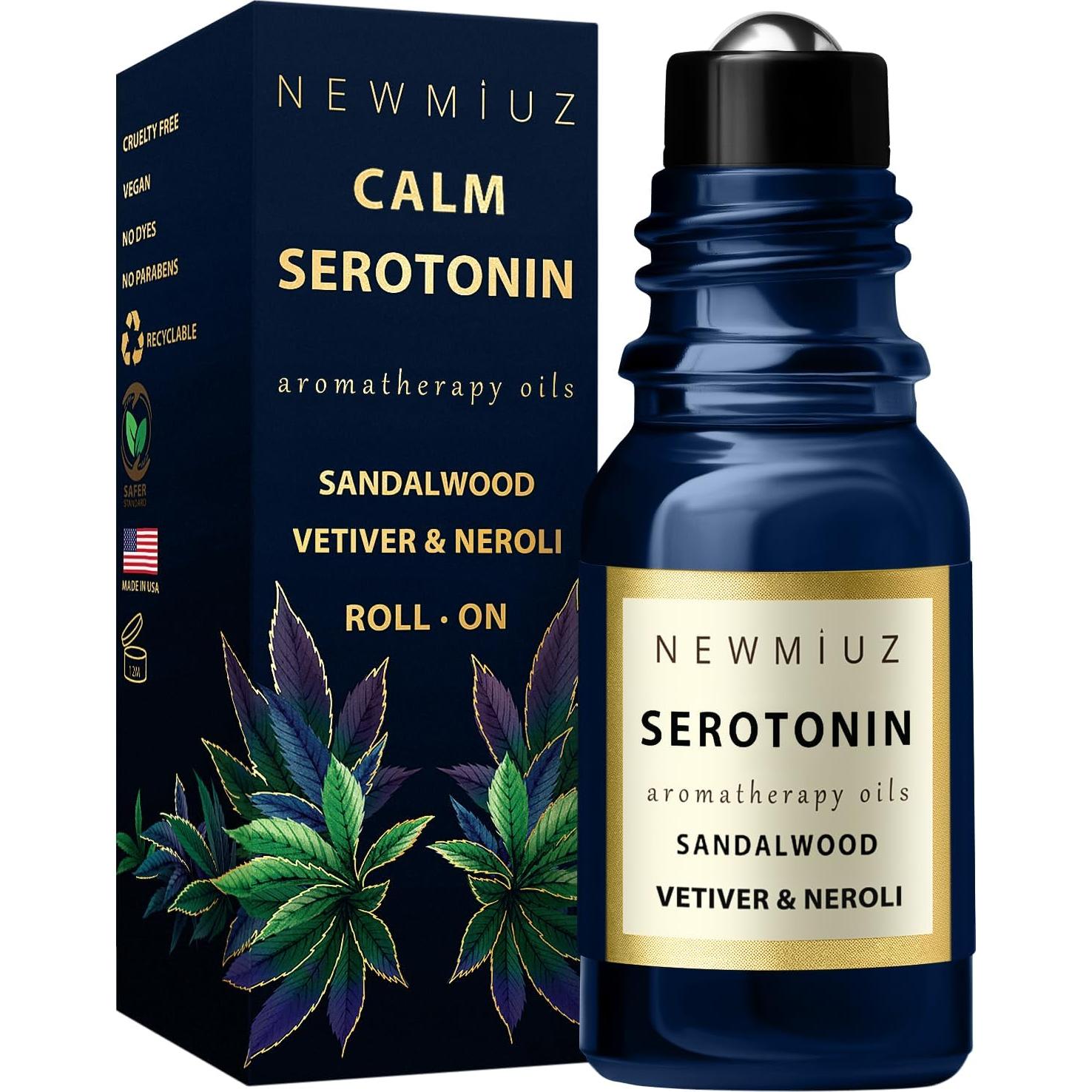 Roll On Calmante Aceite Esencial Alivio Estrés Sándalo Vetiver 10ml