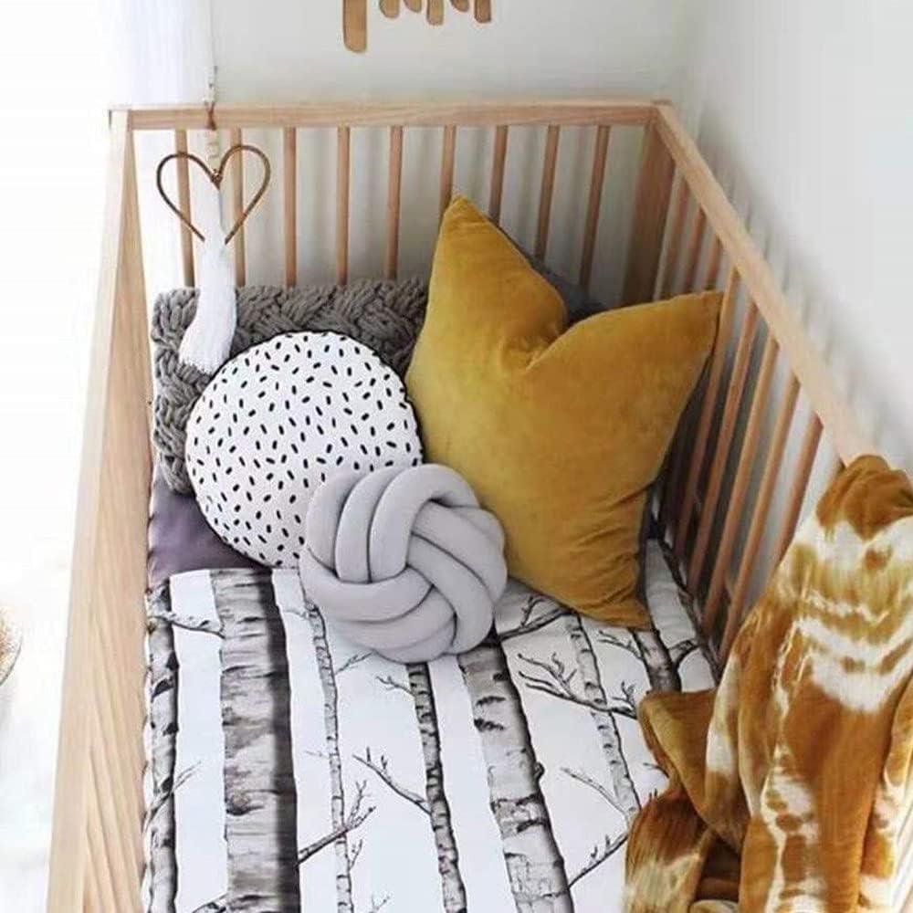 Cojín de Nudos PUXU Gris Claro 22cm Suave y Decorativo