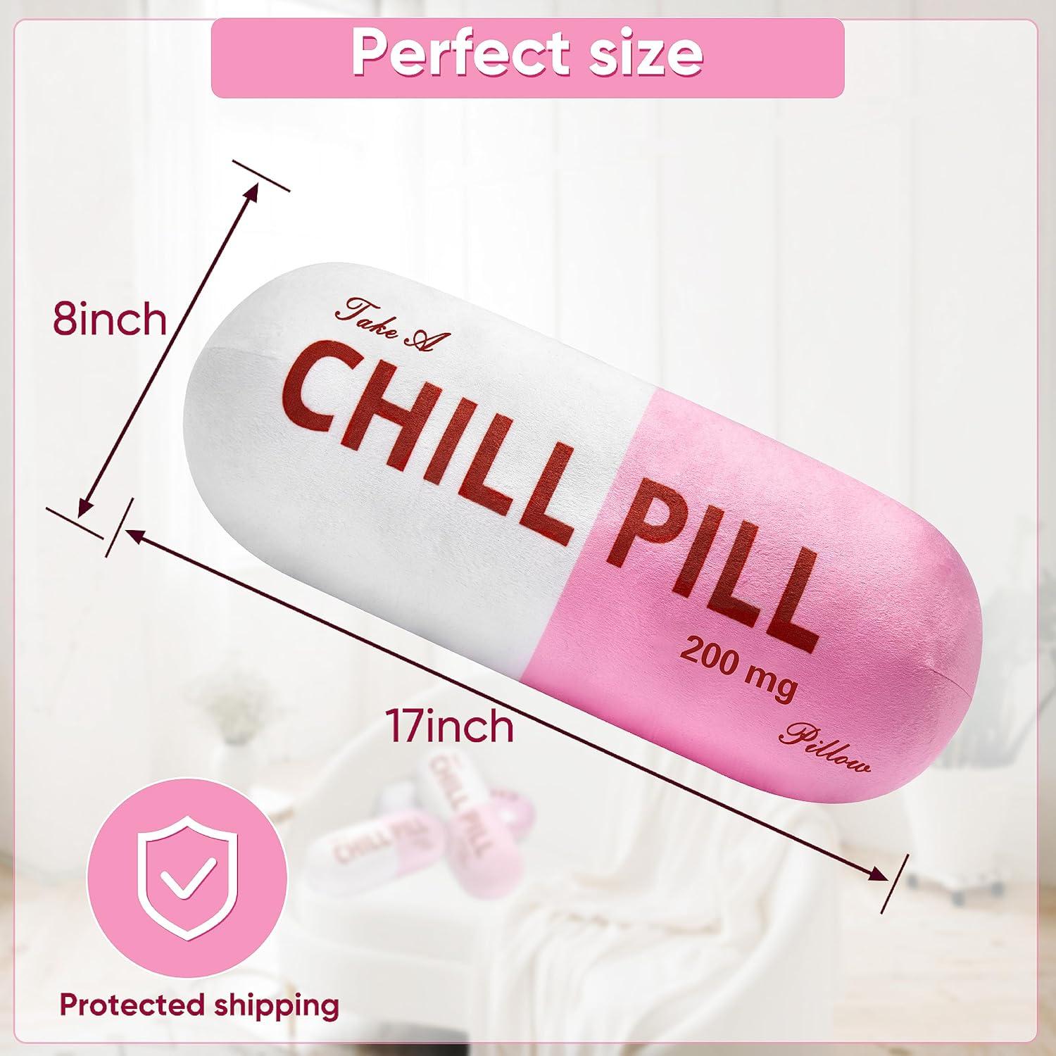 Almohada Decorativa Chill Pill HZ MY Rosa Suave 43x22 cm