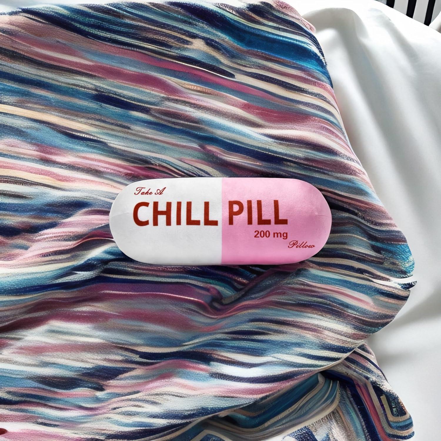 Almohada Decorativa Chill Pill HZ MY Rosa Suave 43x22 cm