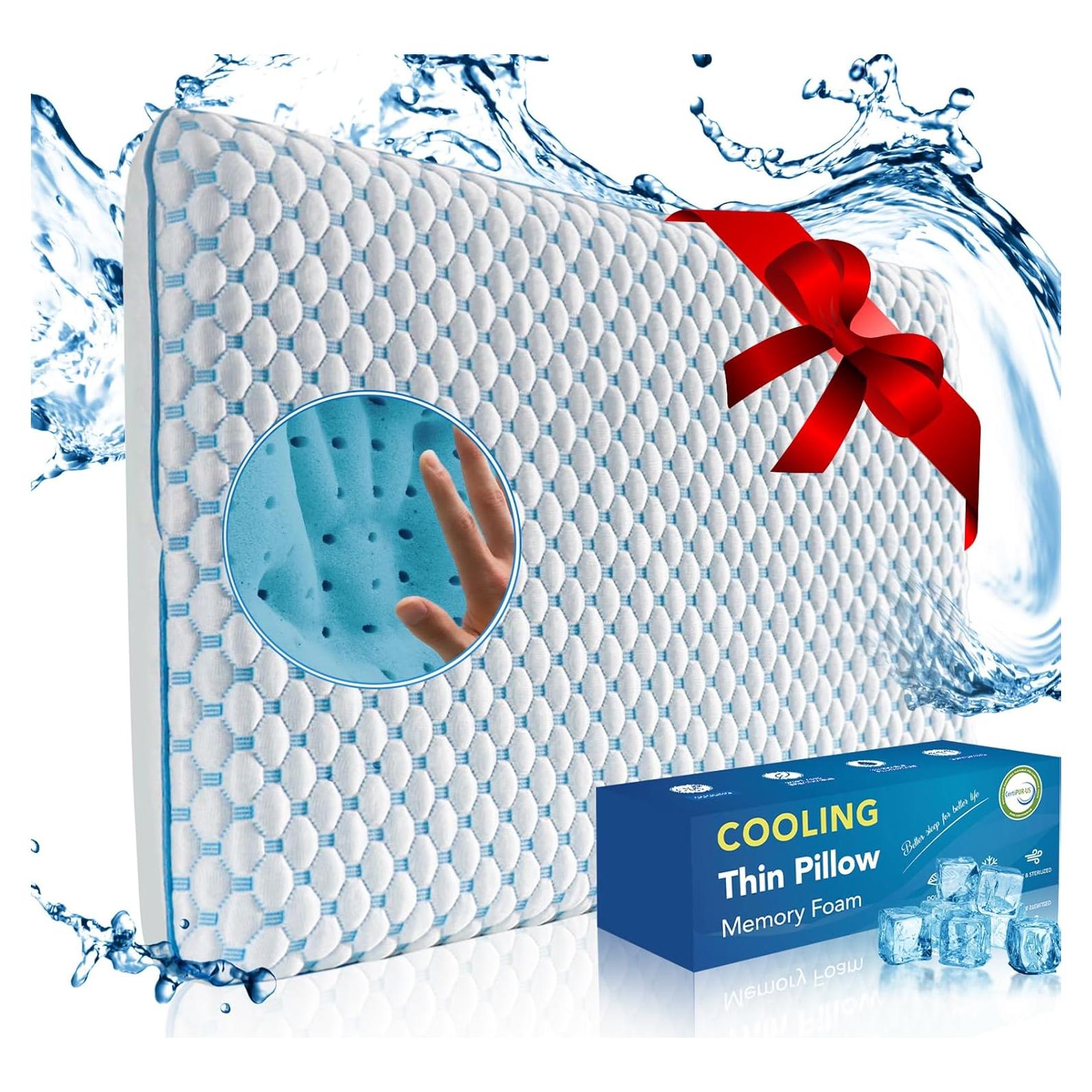 Almohada Iwacool Ultra Delgada 5.7 cm Espuma Viscoelástica