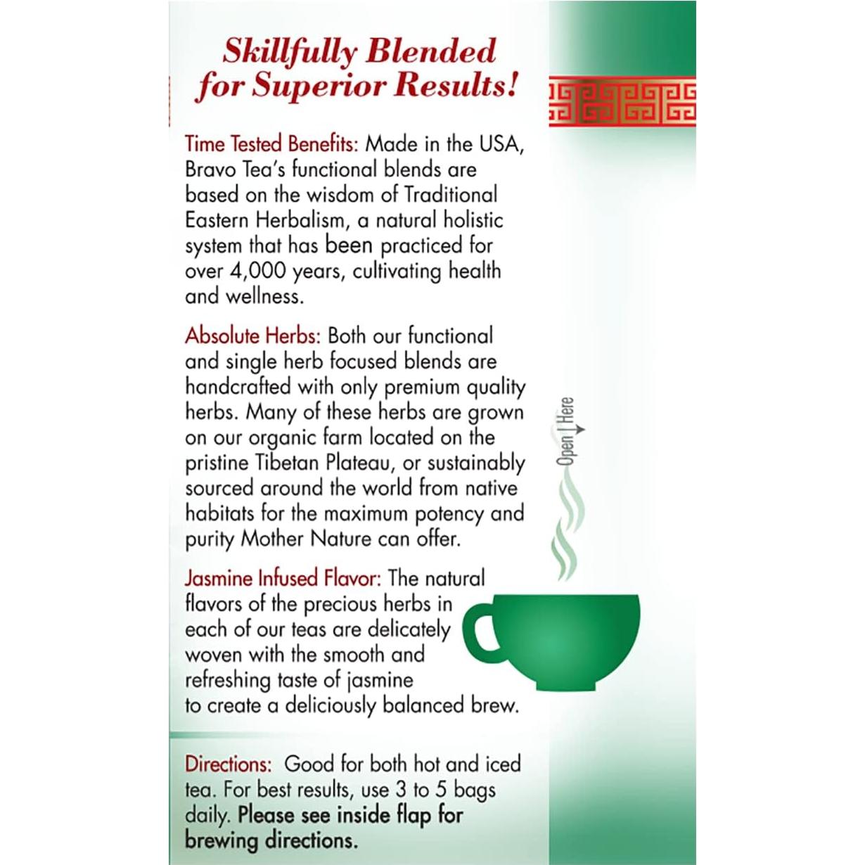 Té Bravo Tea Triple Stress Relief Sin Cafeína 20 Bolsitas