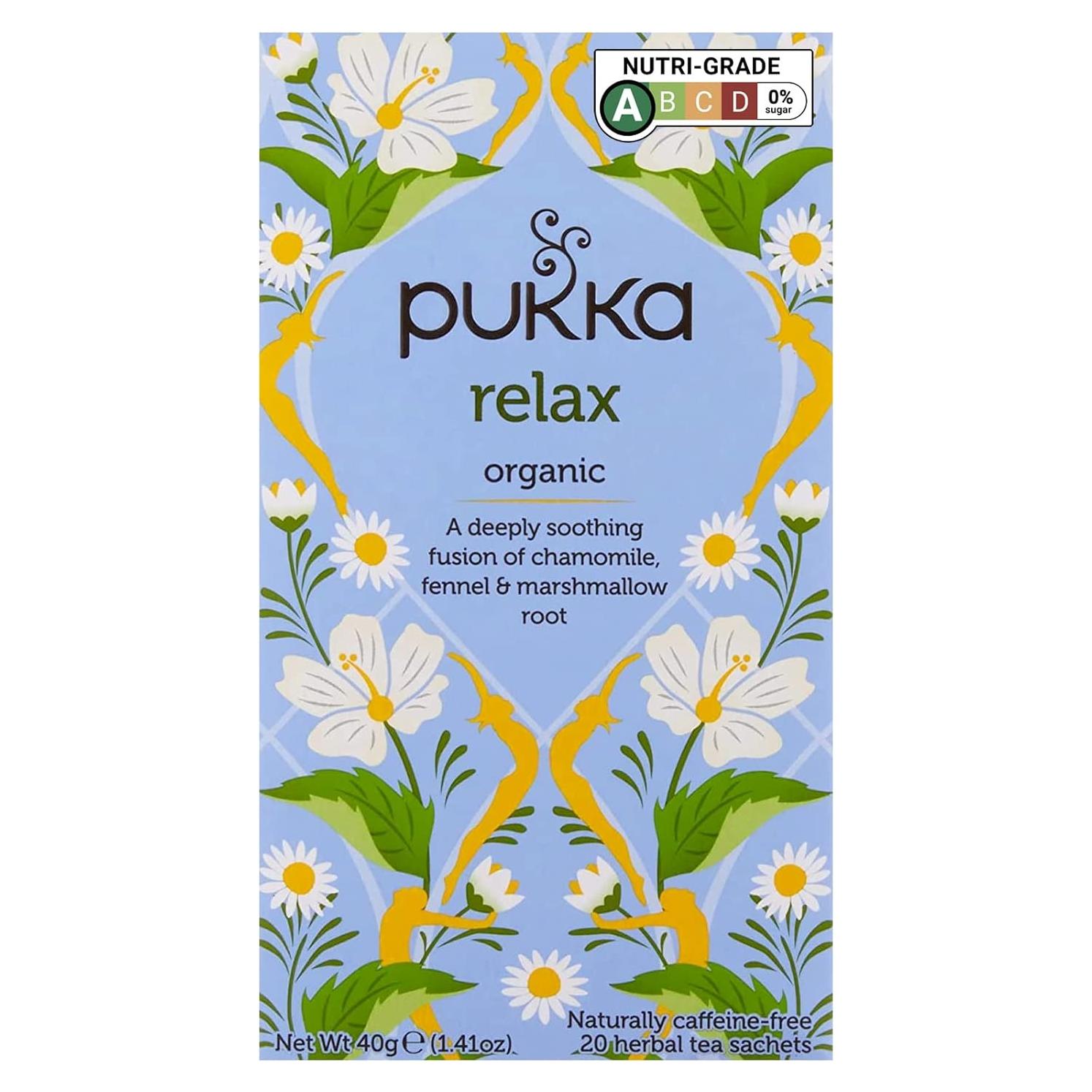 Té Herbal Relajante Orgánico PUKKA - 20 Bolsitas
