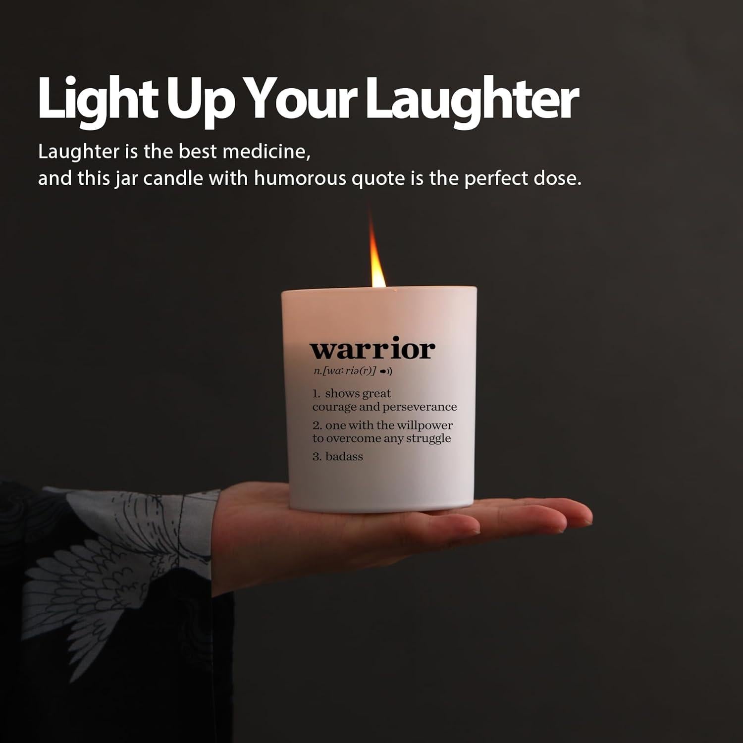 Vela Aromática Motivacional Guerrero Lavanda 269 g - Xuzhou Darui