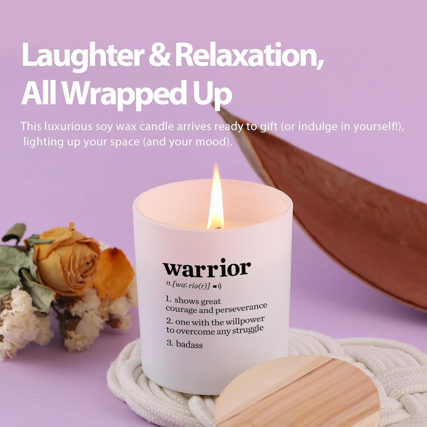 Vela Aromática Motivacional Guerrero Lavanda 269 g - Xuzhou Darui