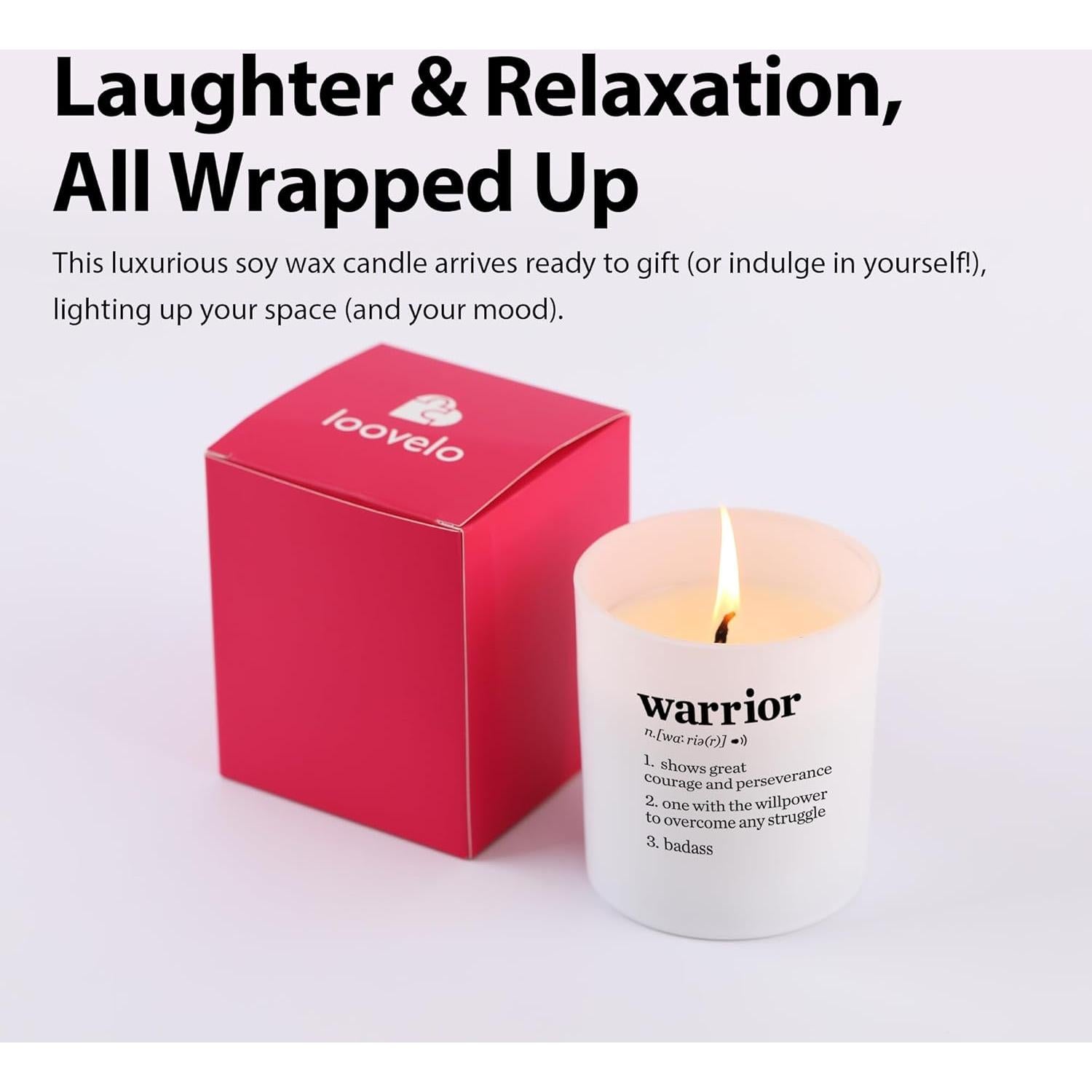 Vela Aromática Motivacional Guerrero Lavanda 269 g - Xuzhou Darui