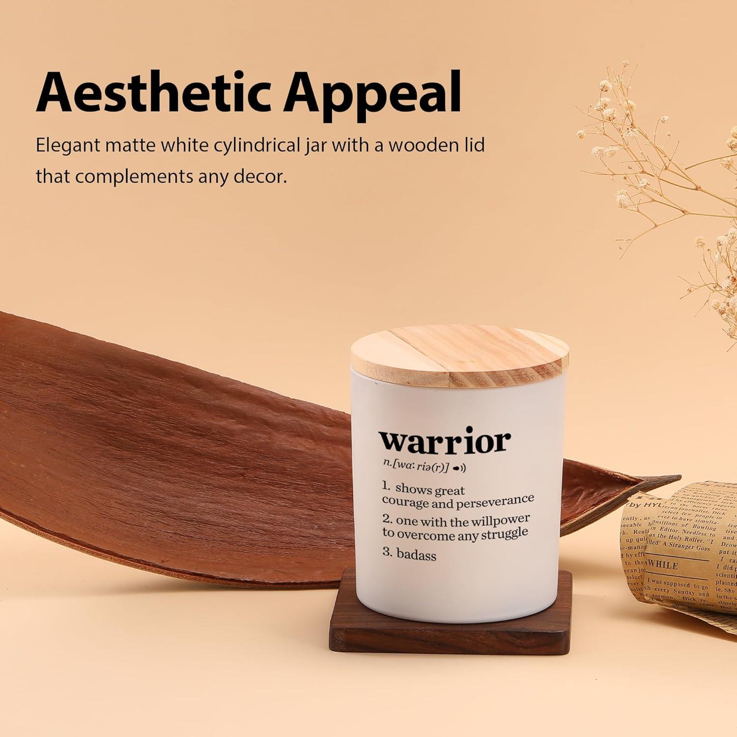 Vela Aromática Motivacional Guerrero Lavanda 269 g - Xuzhou Darui