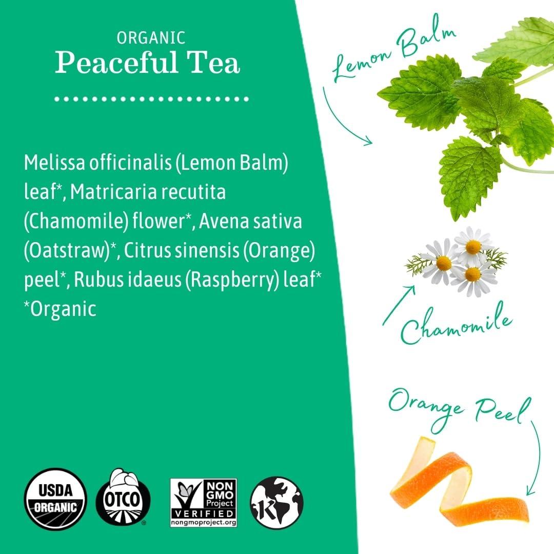 Té Orgánico Peaceful Mama Earth Mama | 16 Bolsitas Calmantes