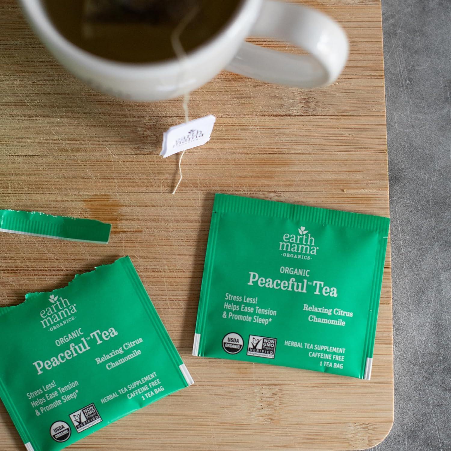 Té Orgánico Peaceful Mama Earth Mama | 16 Bolsitas Calmantes