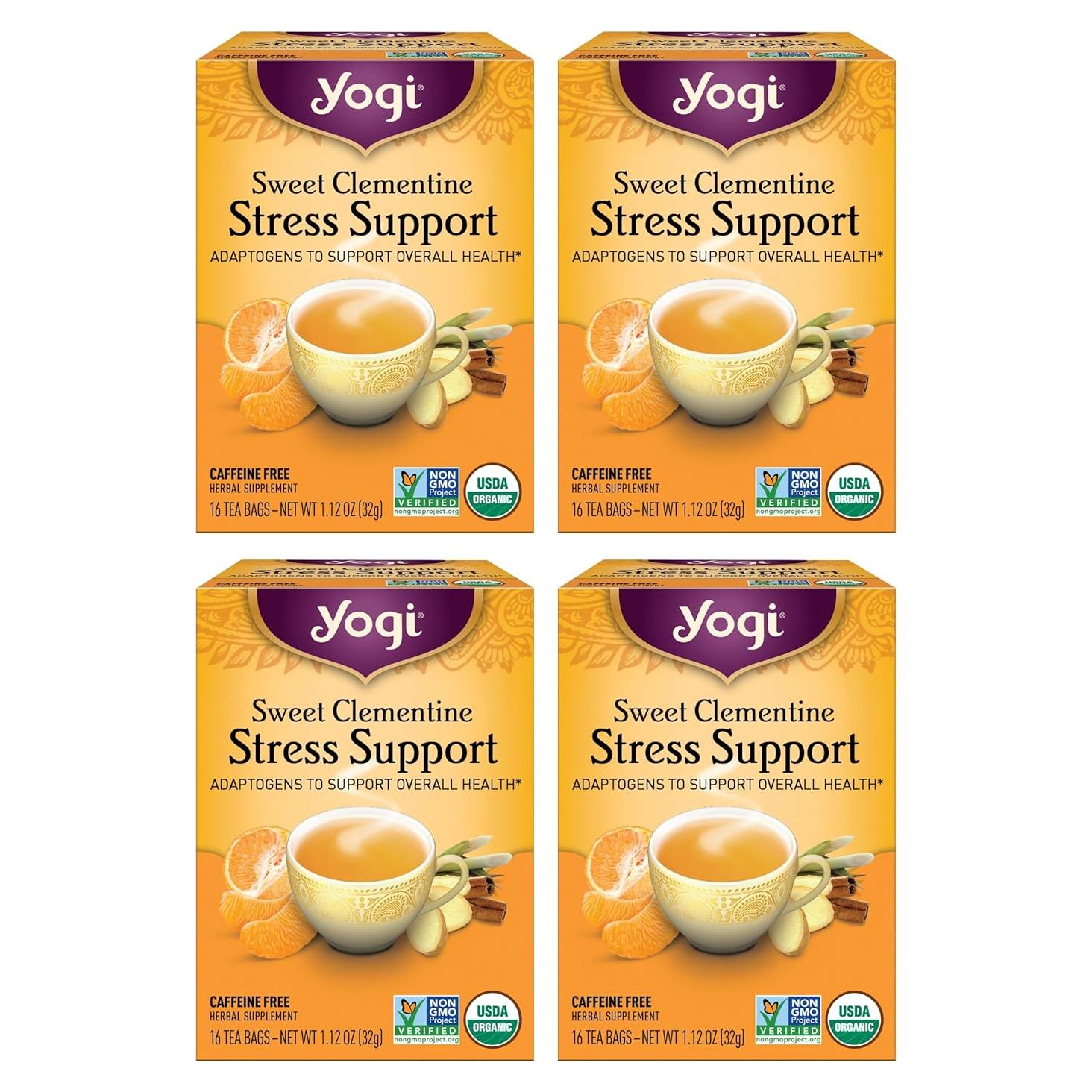 Té Herbal Yogi Dulce Clementina 64 Bolsitas - Apoyo al Estrés