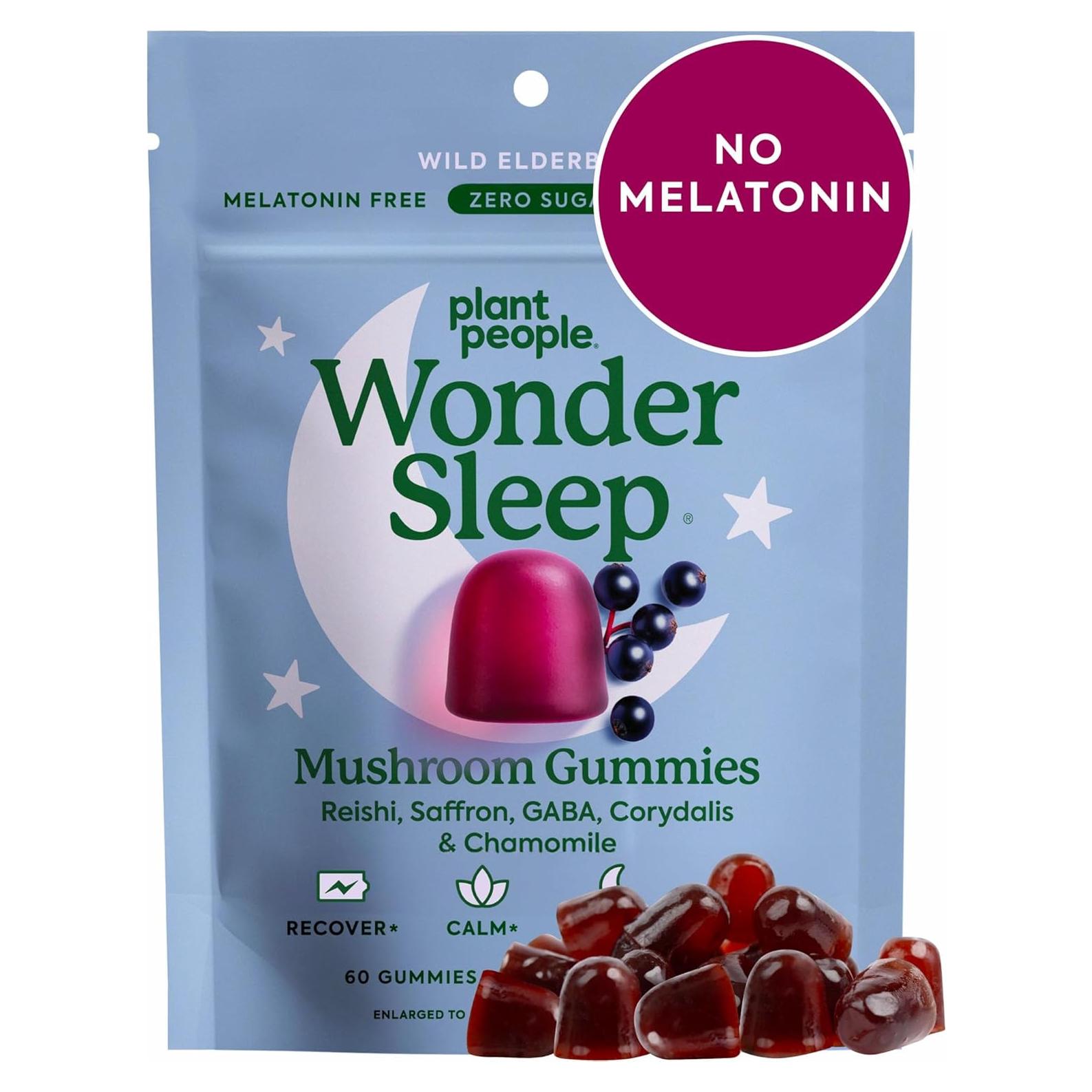 Gomitas de hongos Plant People WonderSleep 60 unidades