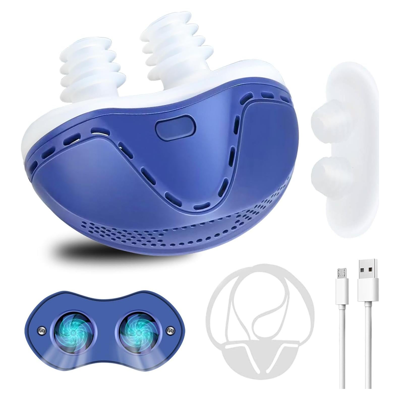 Dispositivo Anti Ronquidos NBF Doble Vórtice Ajustable Azul