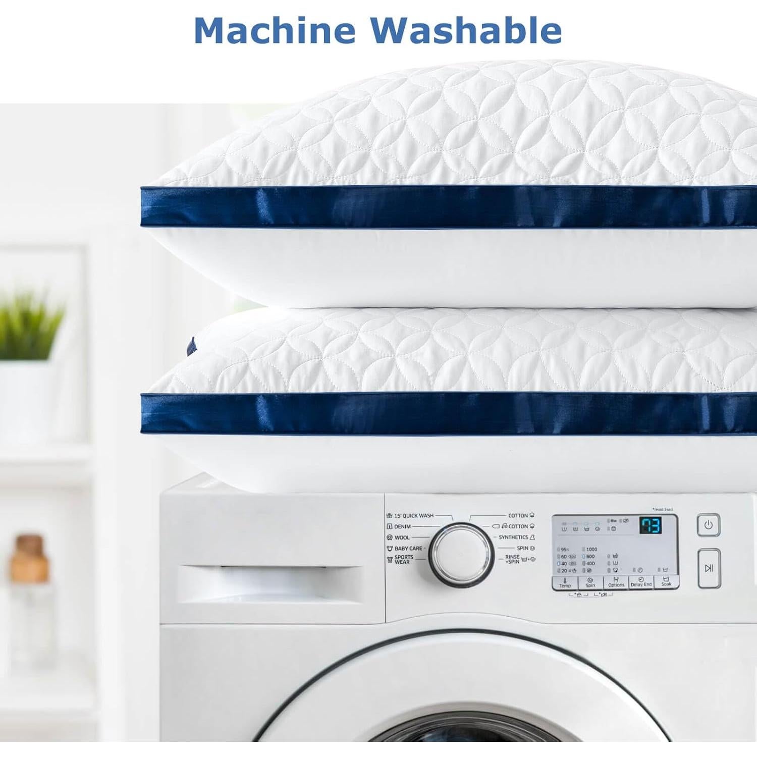 Juego de 2 Almohadas Queen Slybear Suaves y Lavables