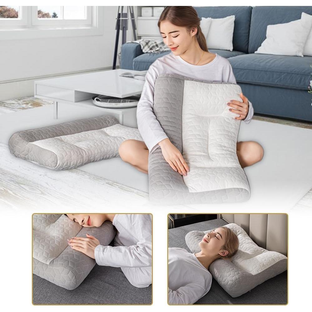 Almohada Cervical Ergonómica Leusca de Espuma de Memoria 81x40cm
