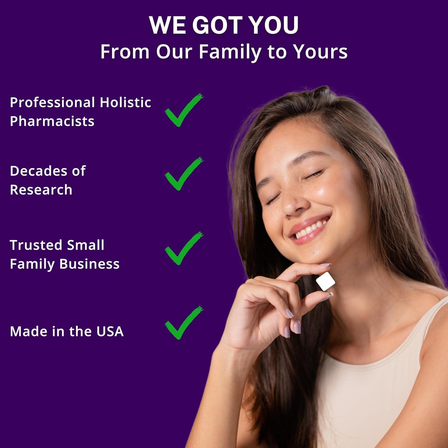 Tabletas Masticables para Dormir True Life - Raíz de Valeriana, Ashwagandha, Melatonina - 30ct