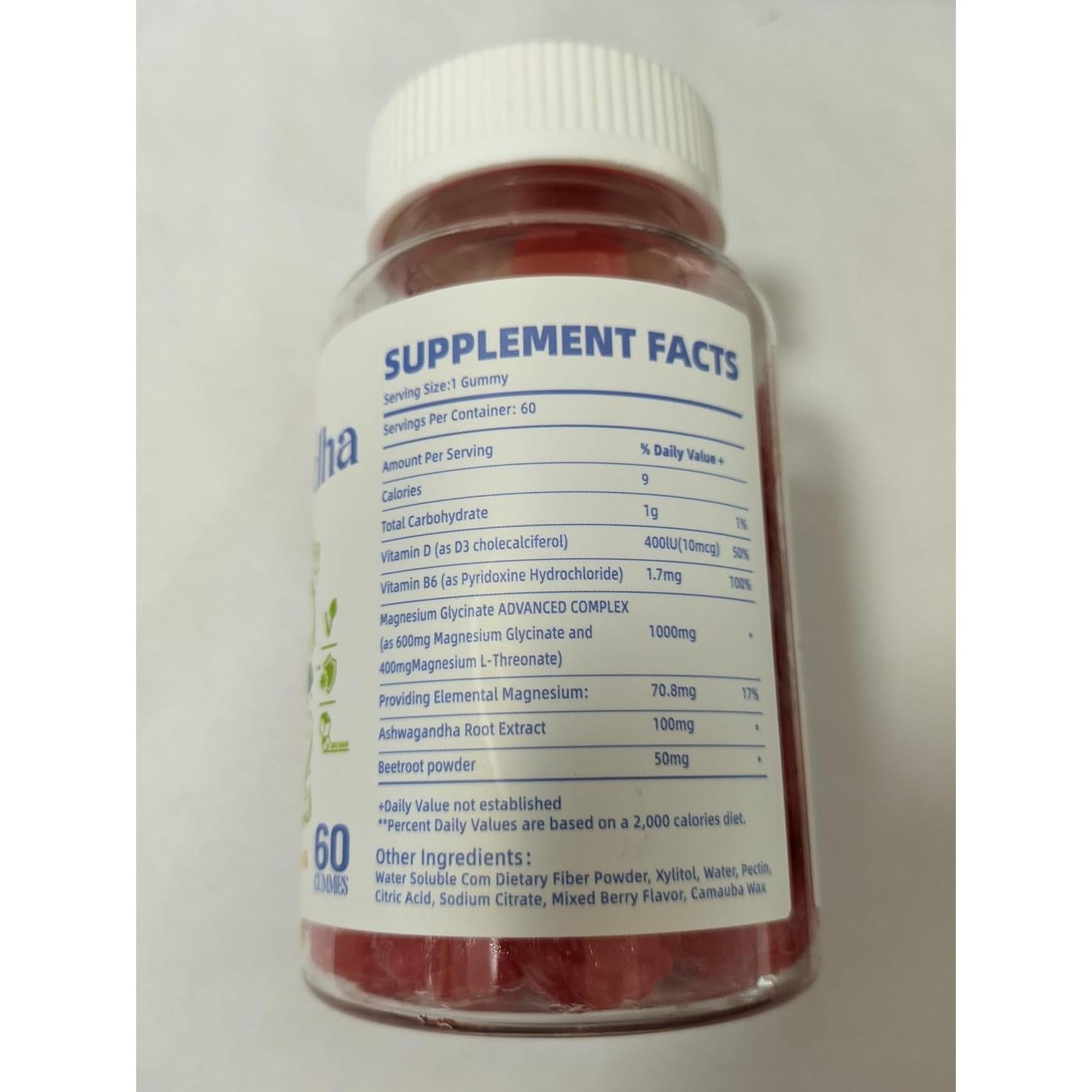 Gomitas de Ashwagandha y Vitamina D3 NUTRAGOGO 120 Unidades