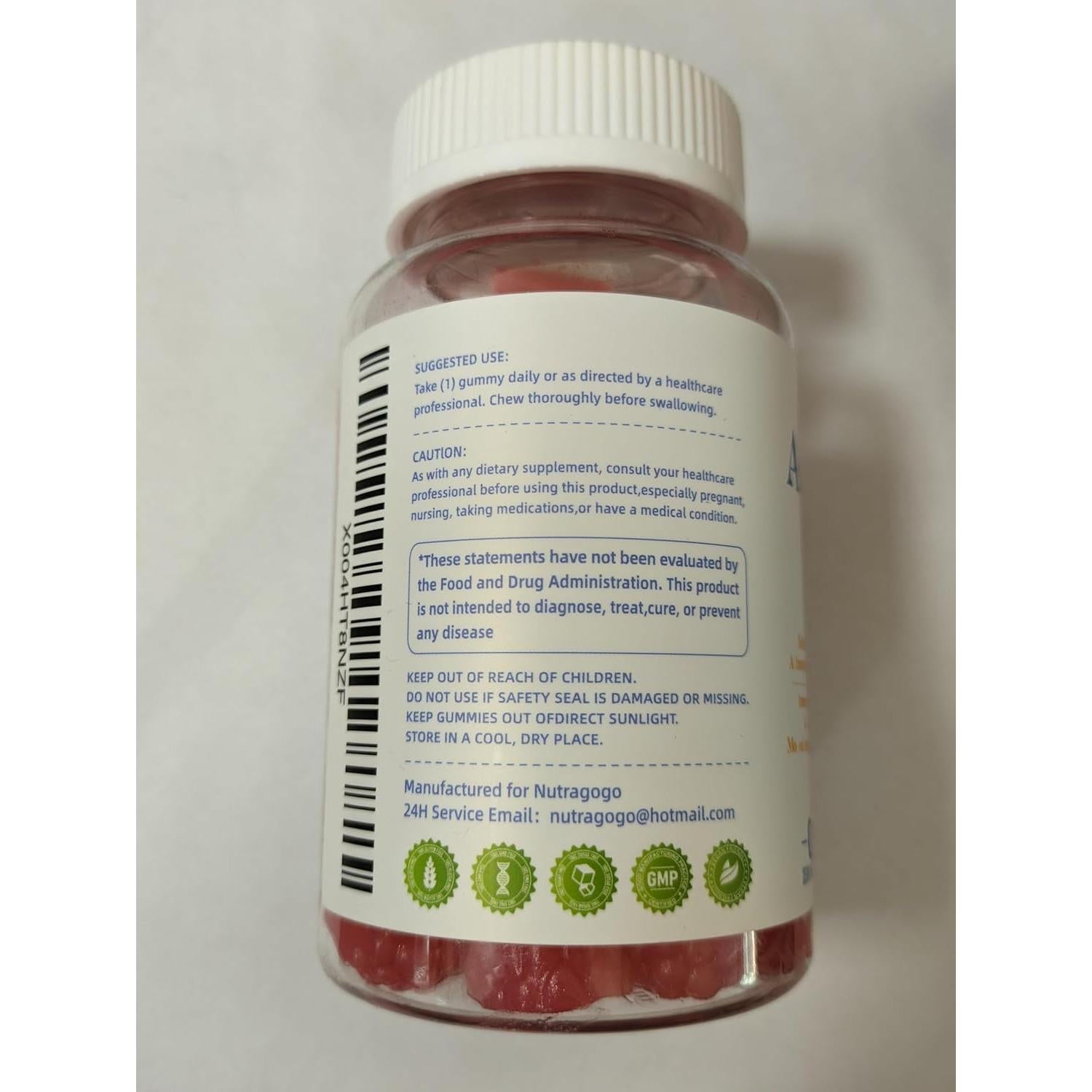 Gomitas de Ashwagandha y Vitamina D3 NUTRAGOGO 120 Unidades