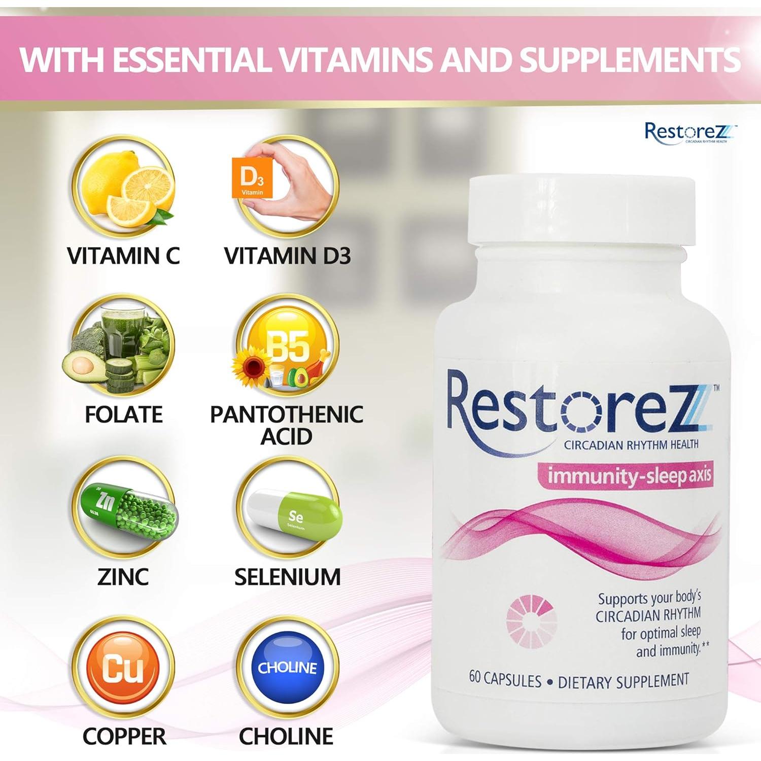 Suplemento para Dormir RestoreZ Eje Inmunológico 68g