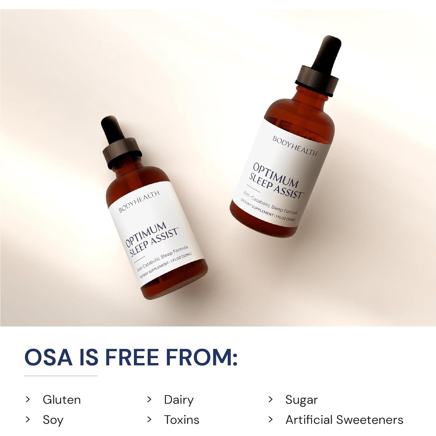 Suplemento Natural para Dormir BodyHealth Optimum Sleep Assist - 30 Porciones