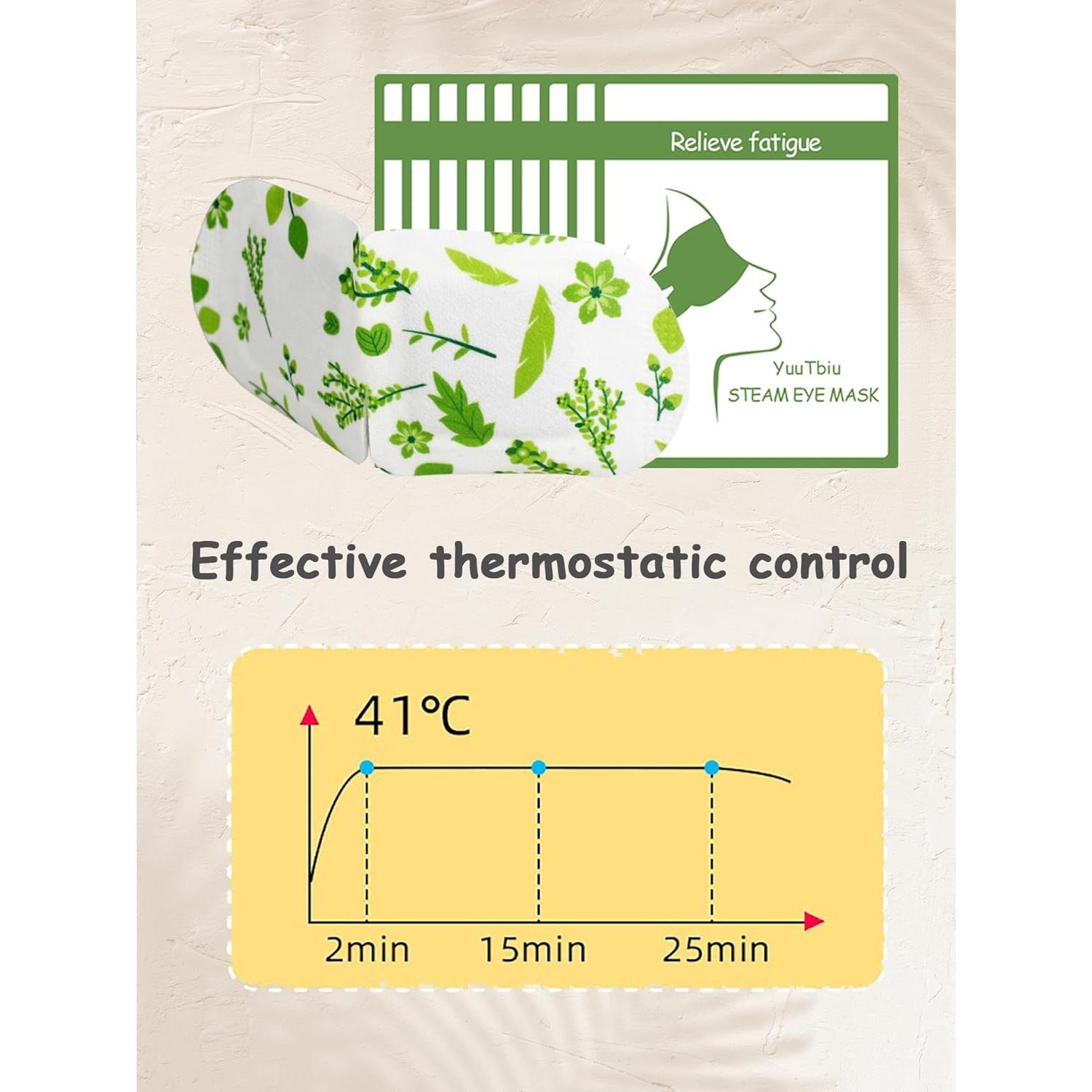 Máscara de Ojos de Vapor Desechable YuuTbiu - 9 Paquetes