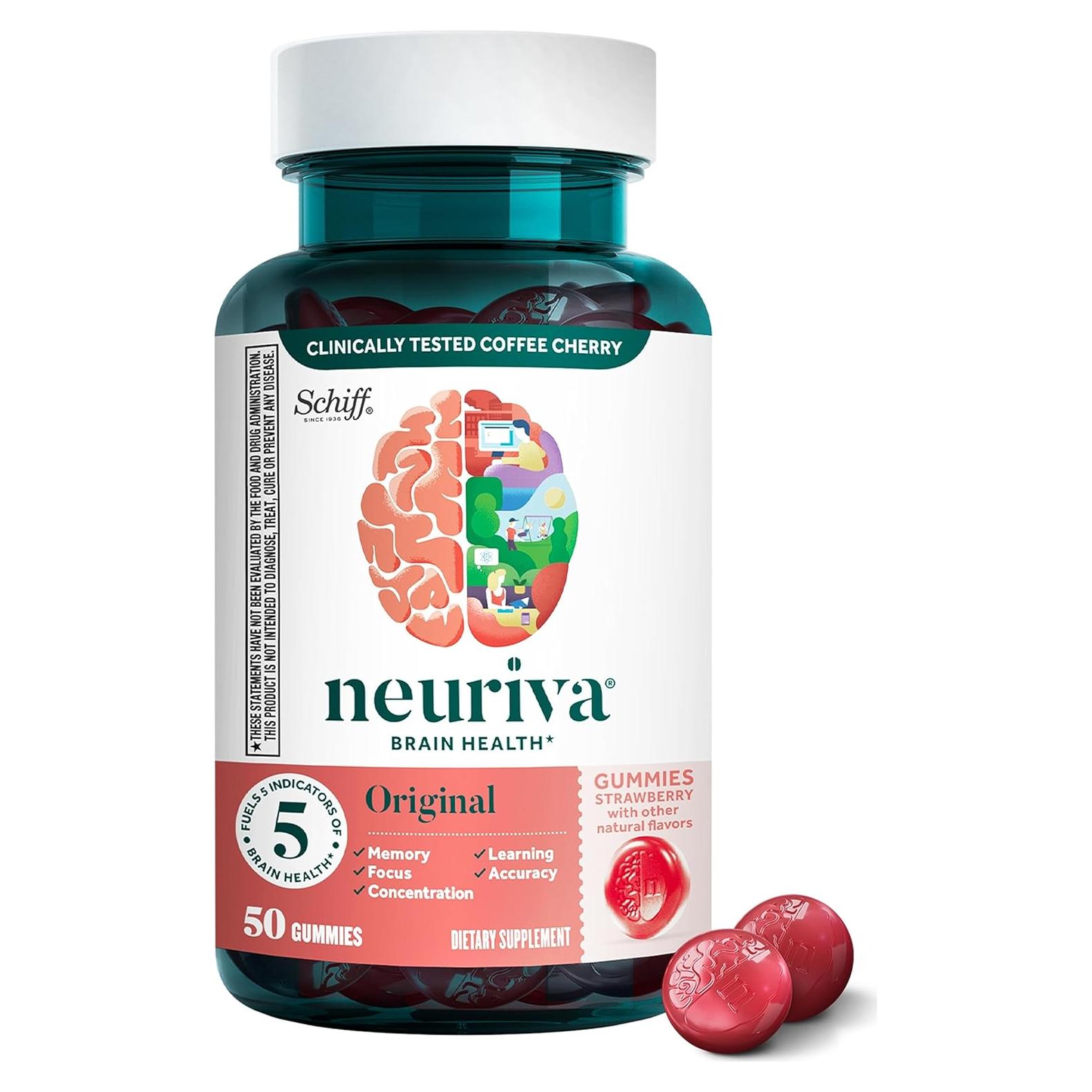 Gominolas Neuriva Suplemento Cerebral Sabor Fresa 50 Unidades