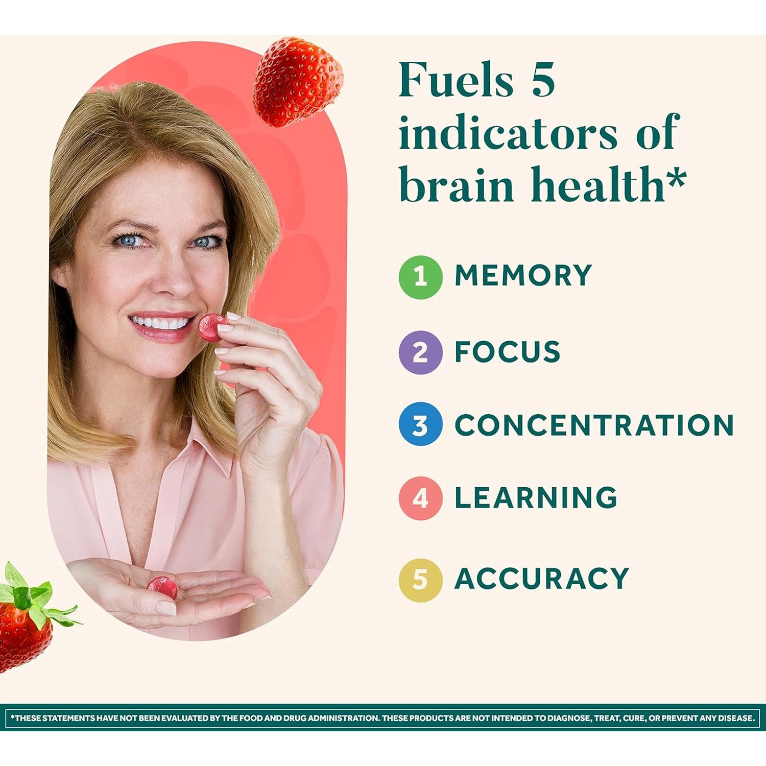 Gominolas Neuriva Suplemento Cerebral Sabor Fresa 50 Unidades