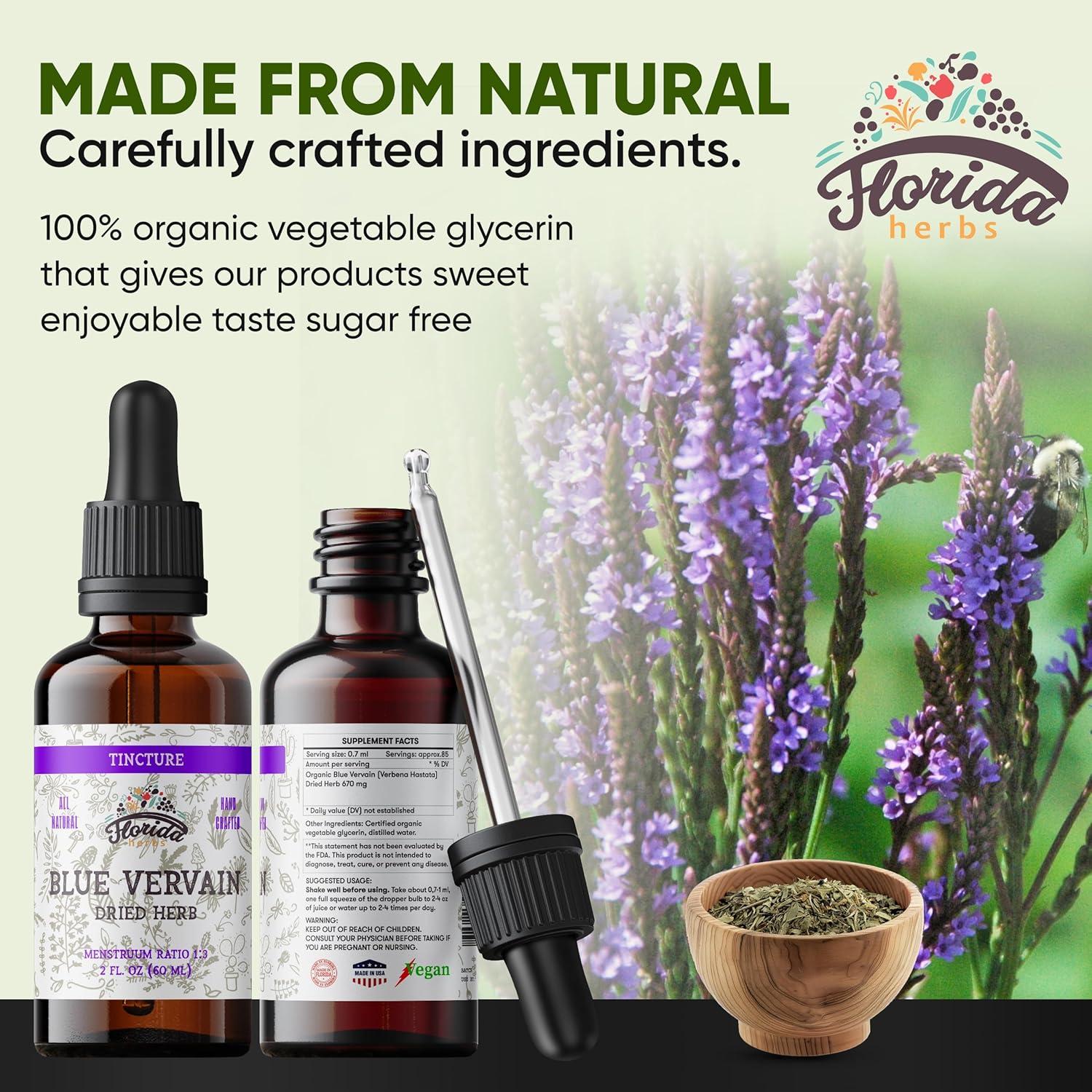 Extracto de Hierba de Verbena Azul Orgánica Florida Herbs 60 ml