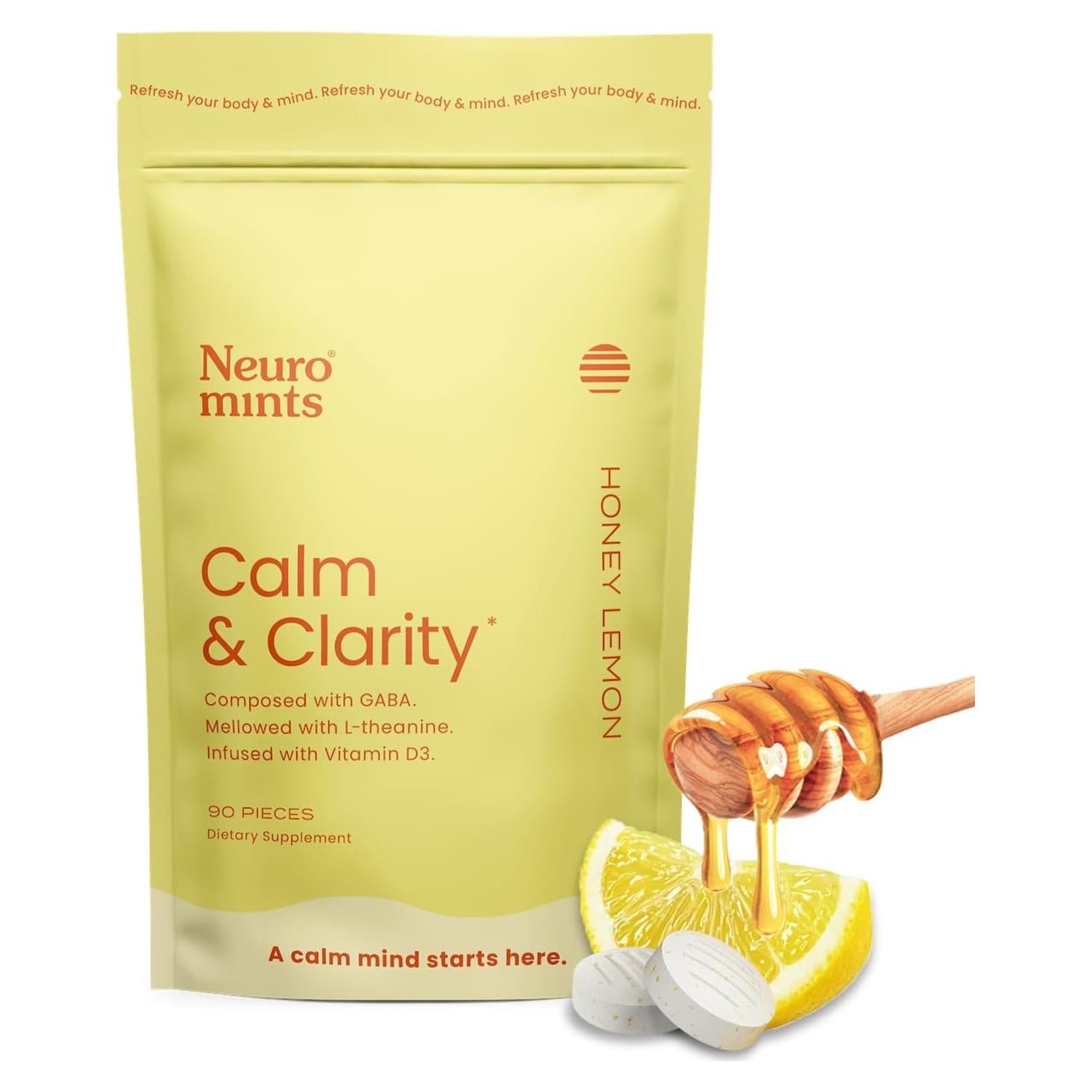 Caramelos Calmantes NeuroGum Limón Miel 90 Piezas GABA L-Teanina