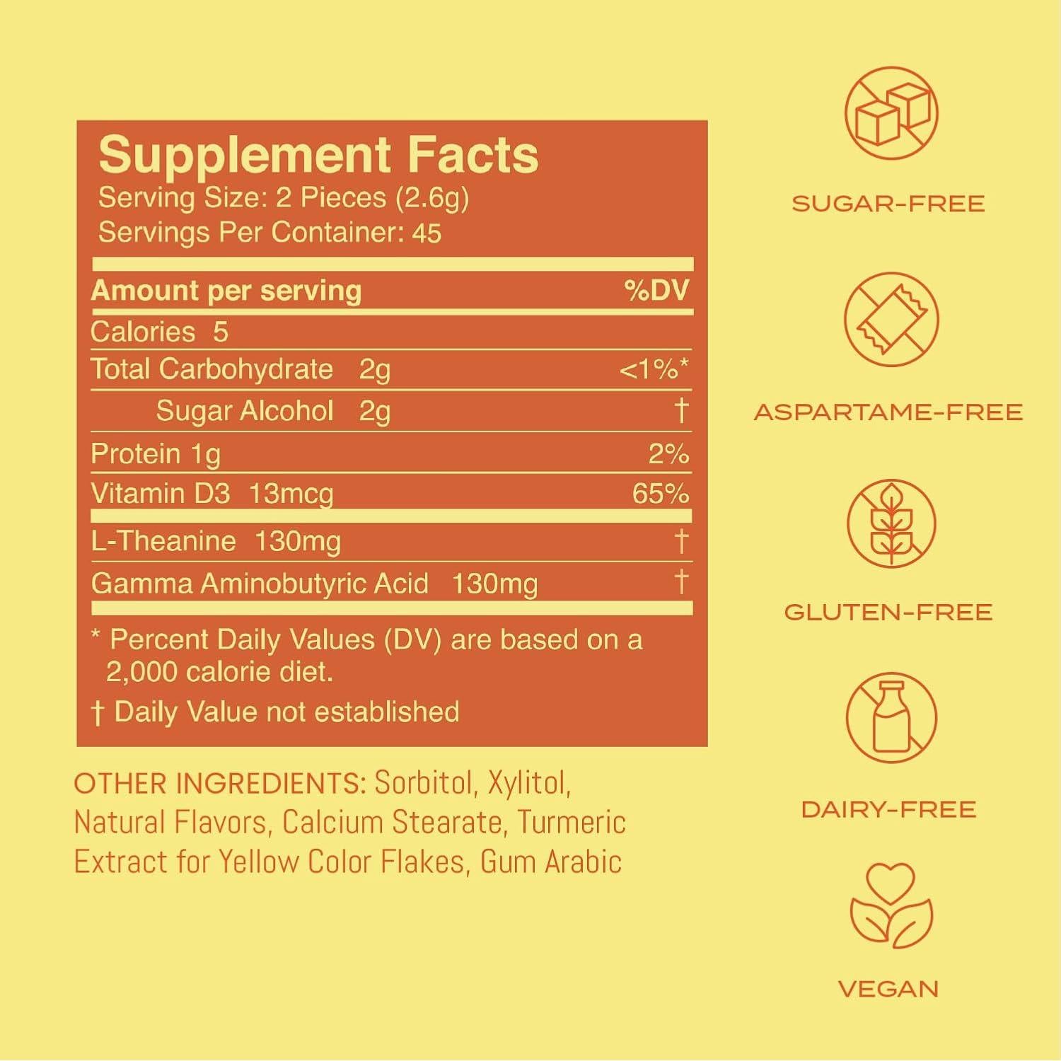 Caramelos Calmantes NeuroGum Limón Miel 90 Piezas GABA L-Teanina