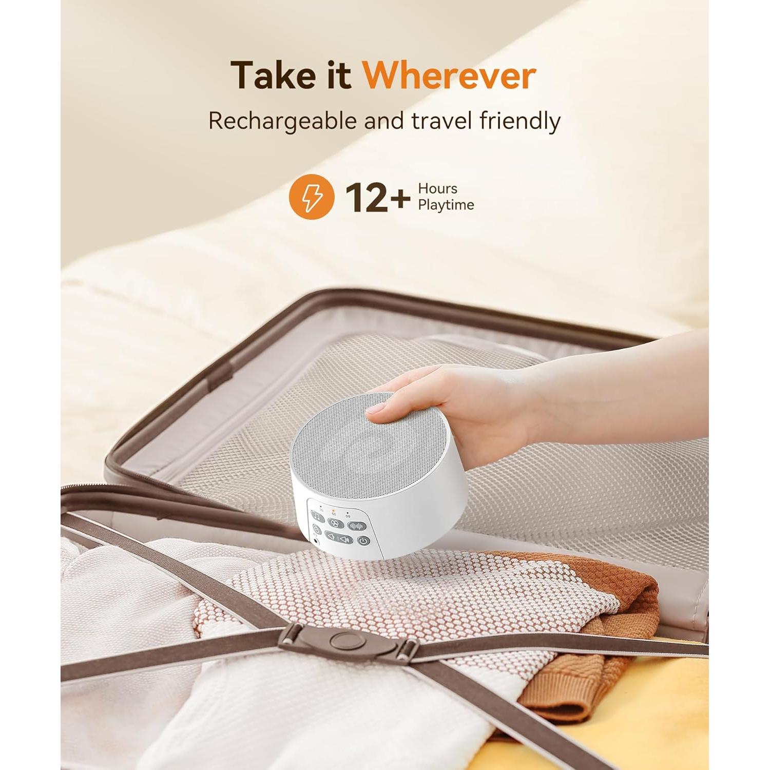 Máquina de Sonido Blanco Dreamegg D3 Pro 29 Sonidos Portátil