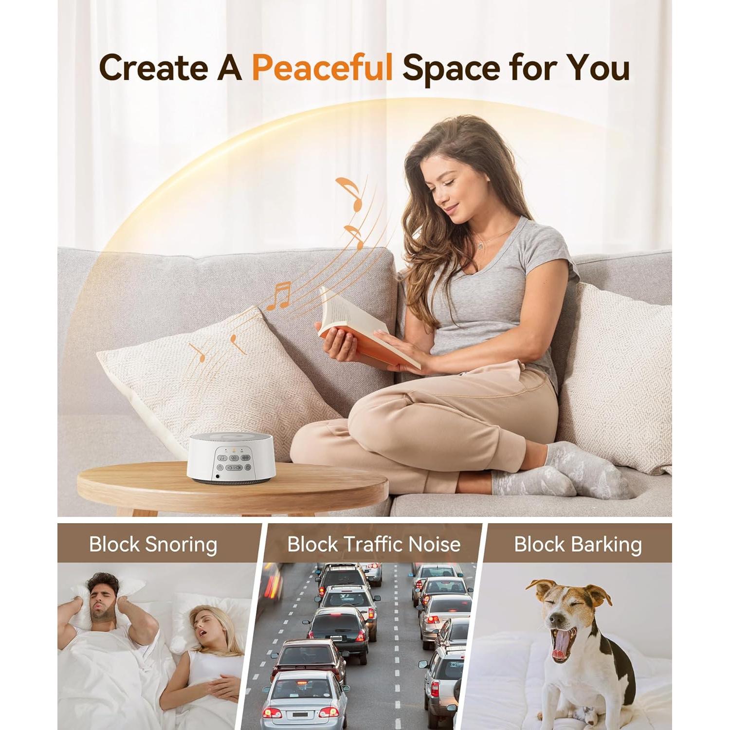 Máquina de Sonido Blanco Dreamegg D3 Pro 29 Sonidos Portátil