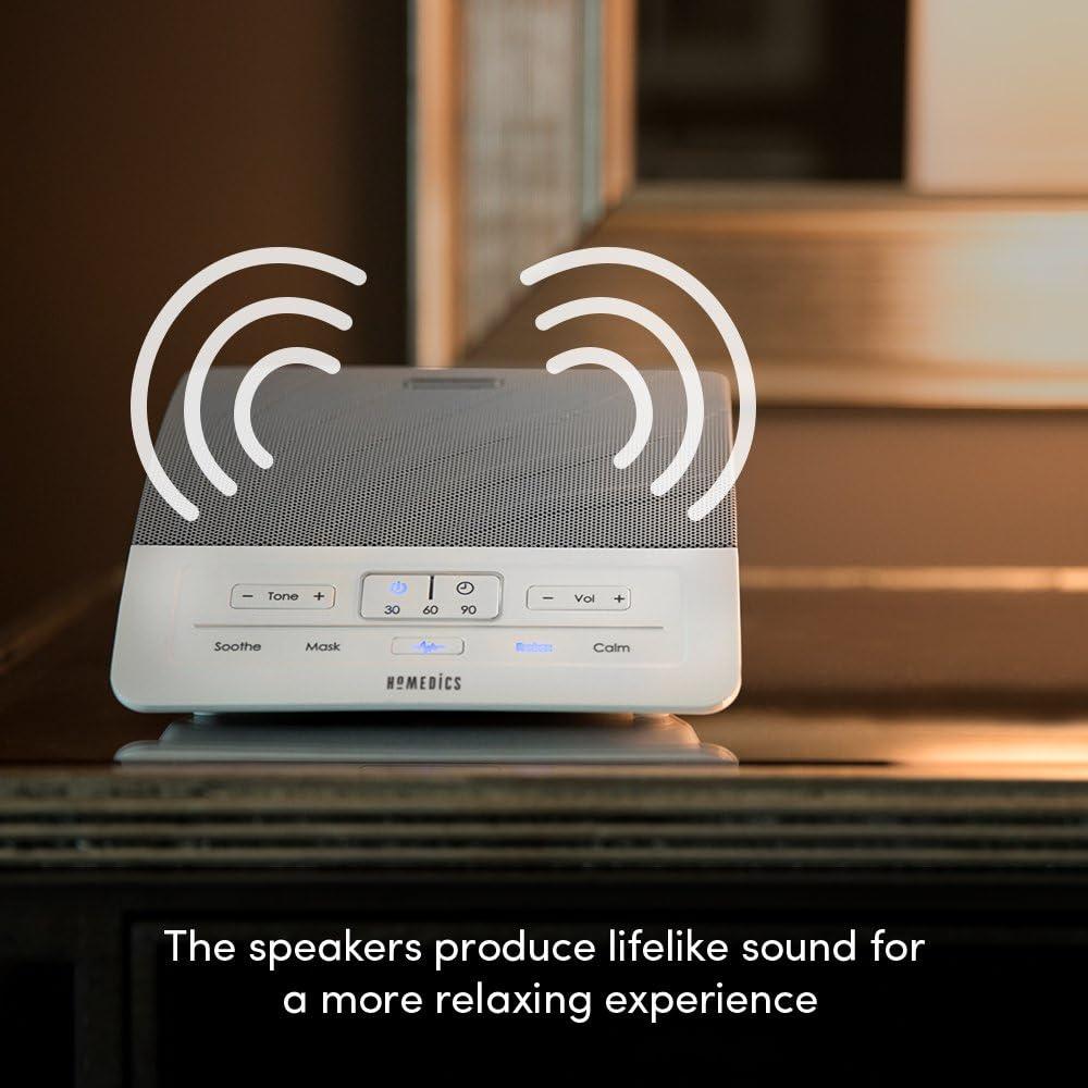 Máquina de Ruido Blanco HoMedics Deep Sleep I - 4 Sonidos Relajantes