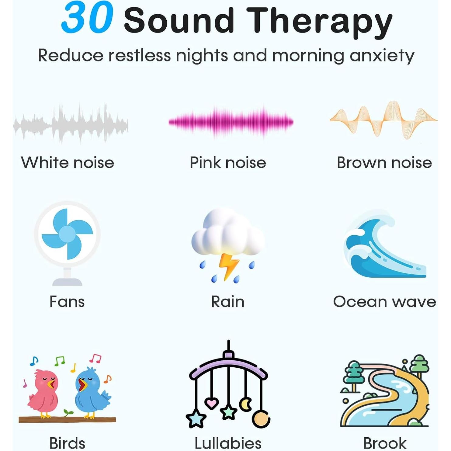 Máquina de Sonido Ruido Blanco Shenzhen SM-03 con Luz Nocturna