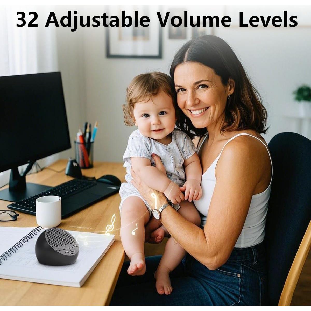 Máquina de Sonido Portátil iDealSleep HE1 con 30 Sonidos Relajantes