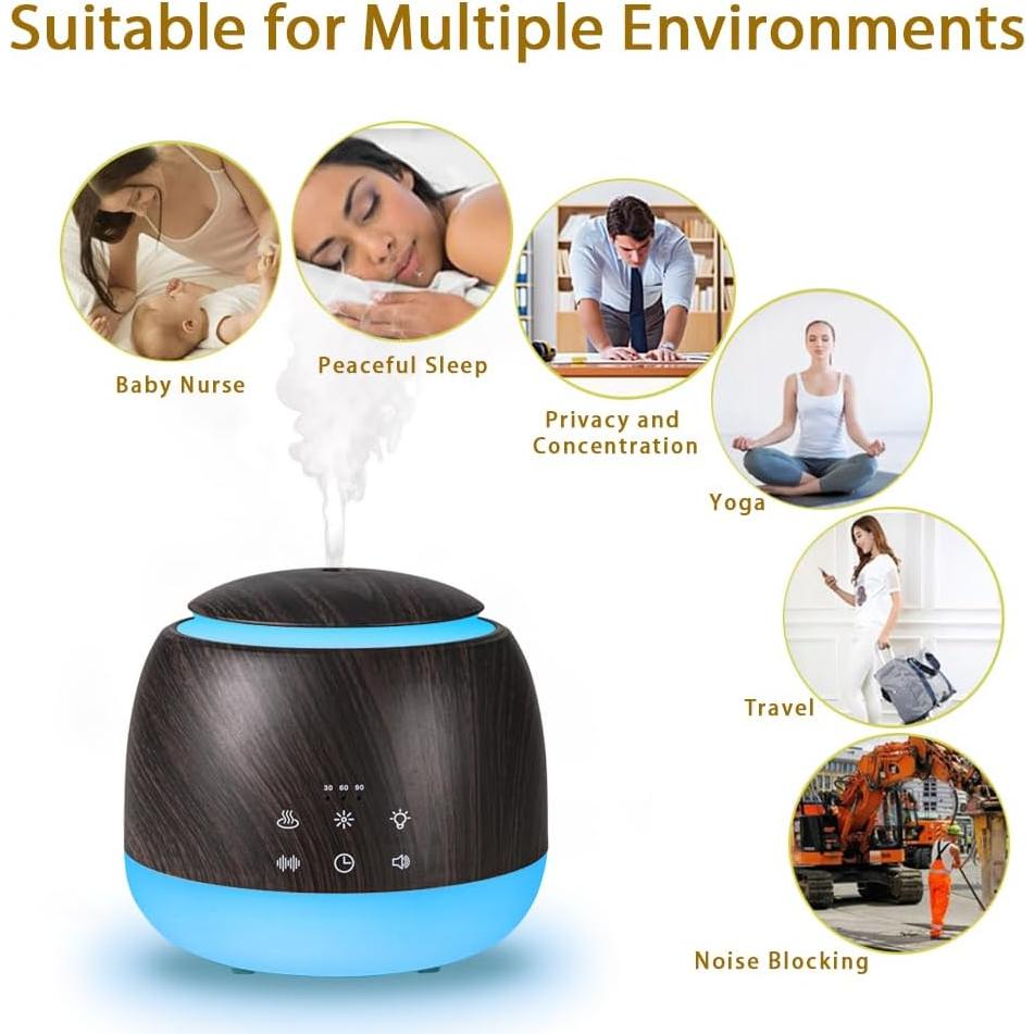 Difusor de Aceites Esenciales y Ruido Blanco Liatunou 300ml