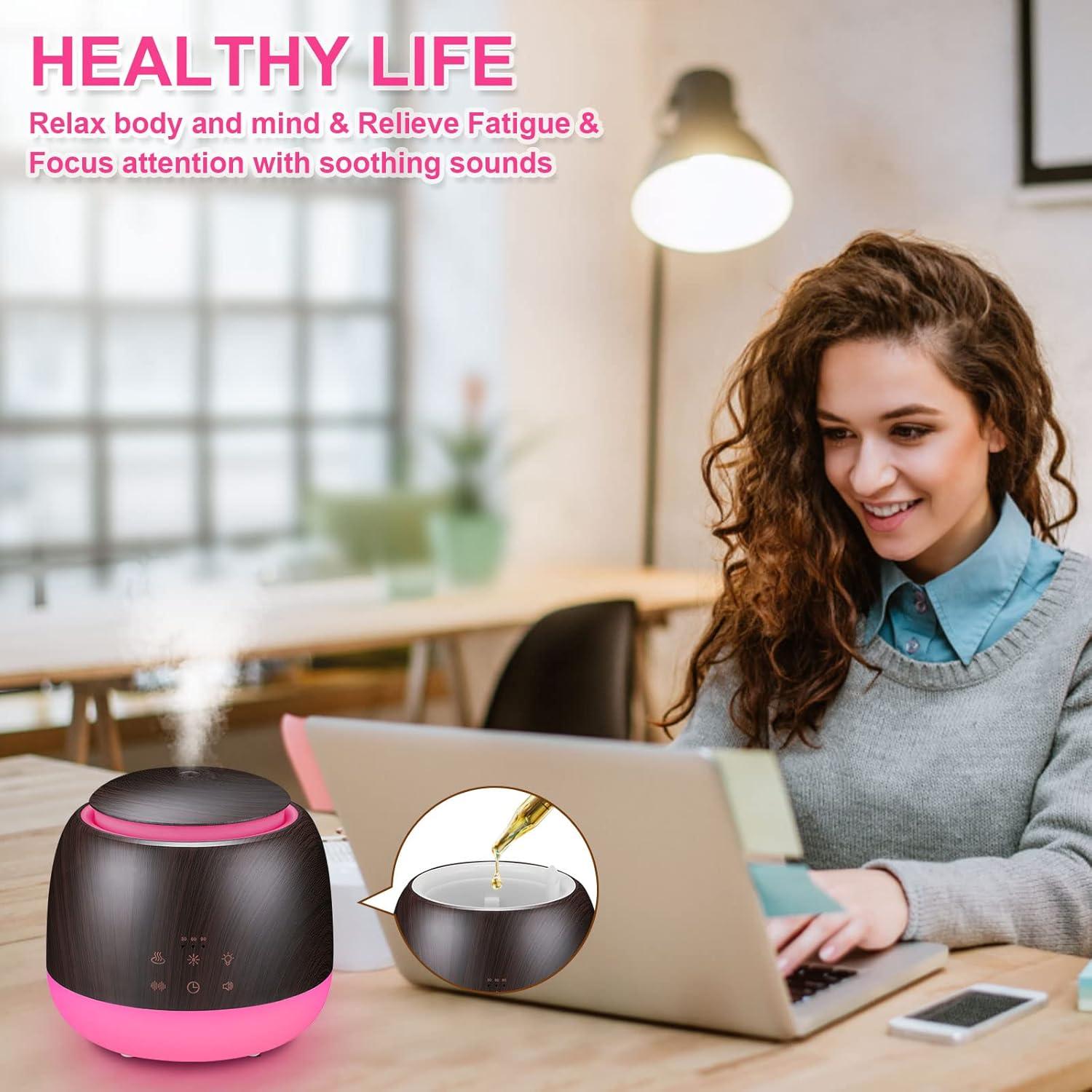 Difusor de Aceites Esenciales y Ruido Blanco Liatunou 300ml