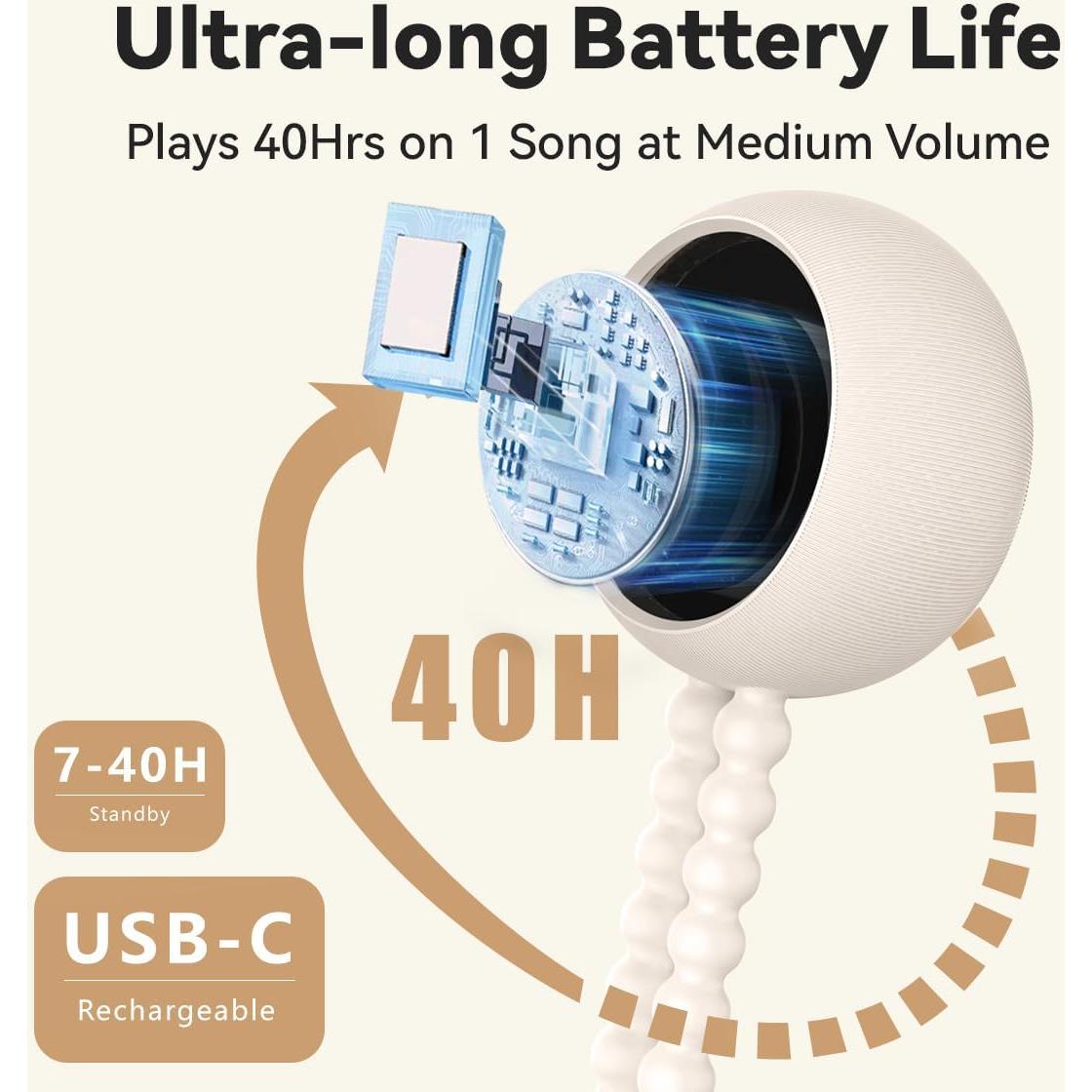 Máquina de Sonido Portátil Easysleep con 30 Sonidos Relajantes