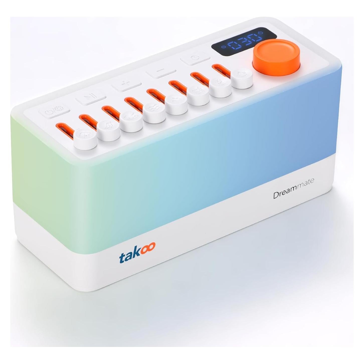 TAKOO Máquina de Sonido de Sueño 3-en-1 con Luz Nocturna